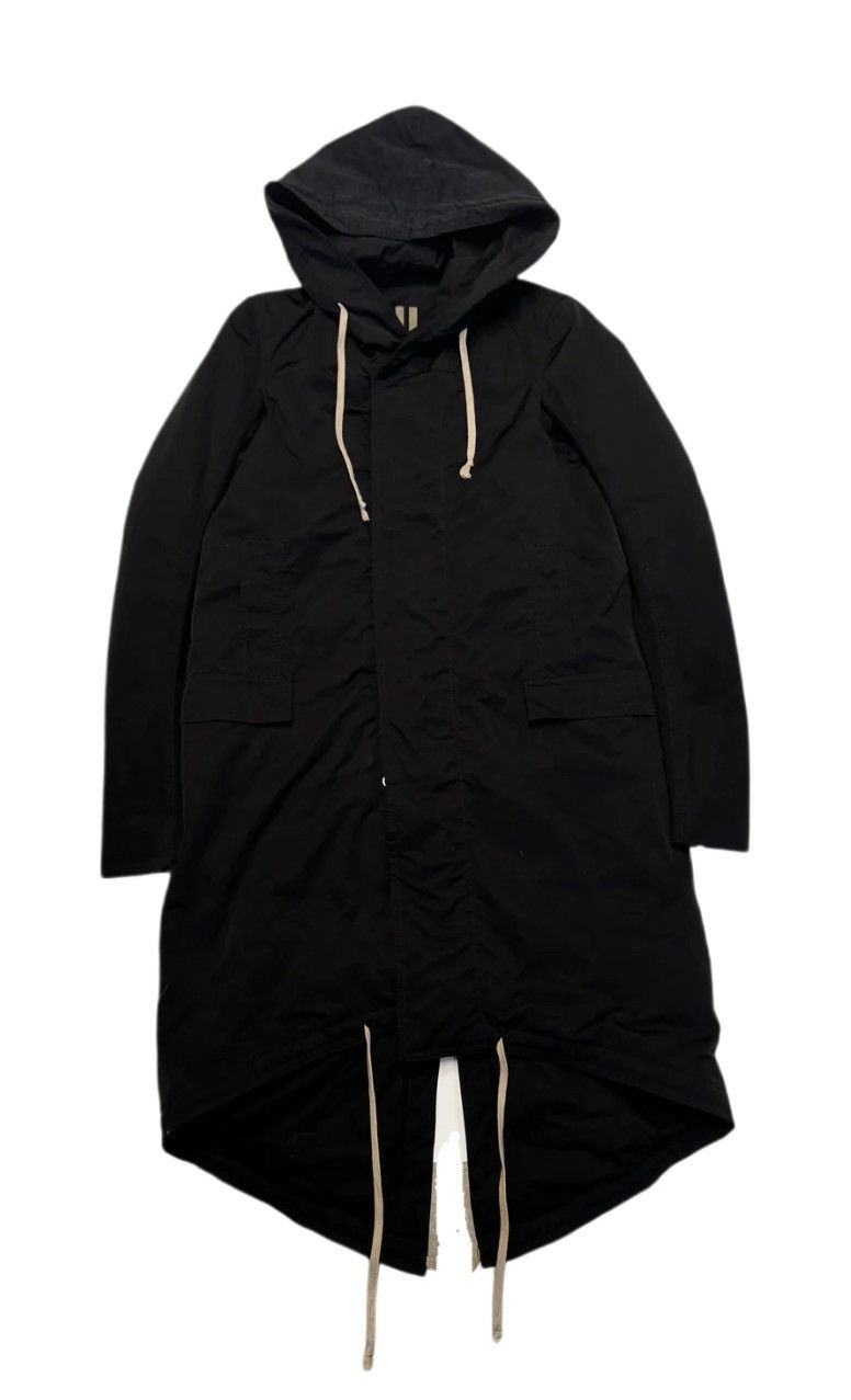 Rick Owens Woven Fishtail Parka Coat