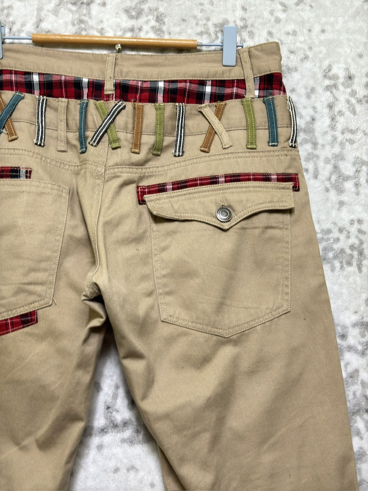 Japanese Brand Y2K Japanese Archive Punk Double Waist Zipper Detail Pants Size US 32 / EU 48 - 10 Thumbnail