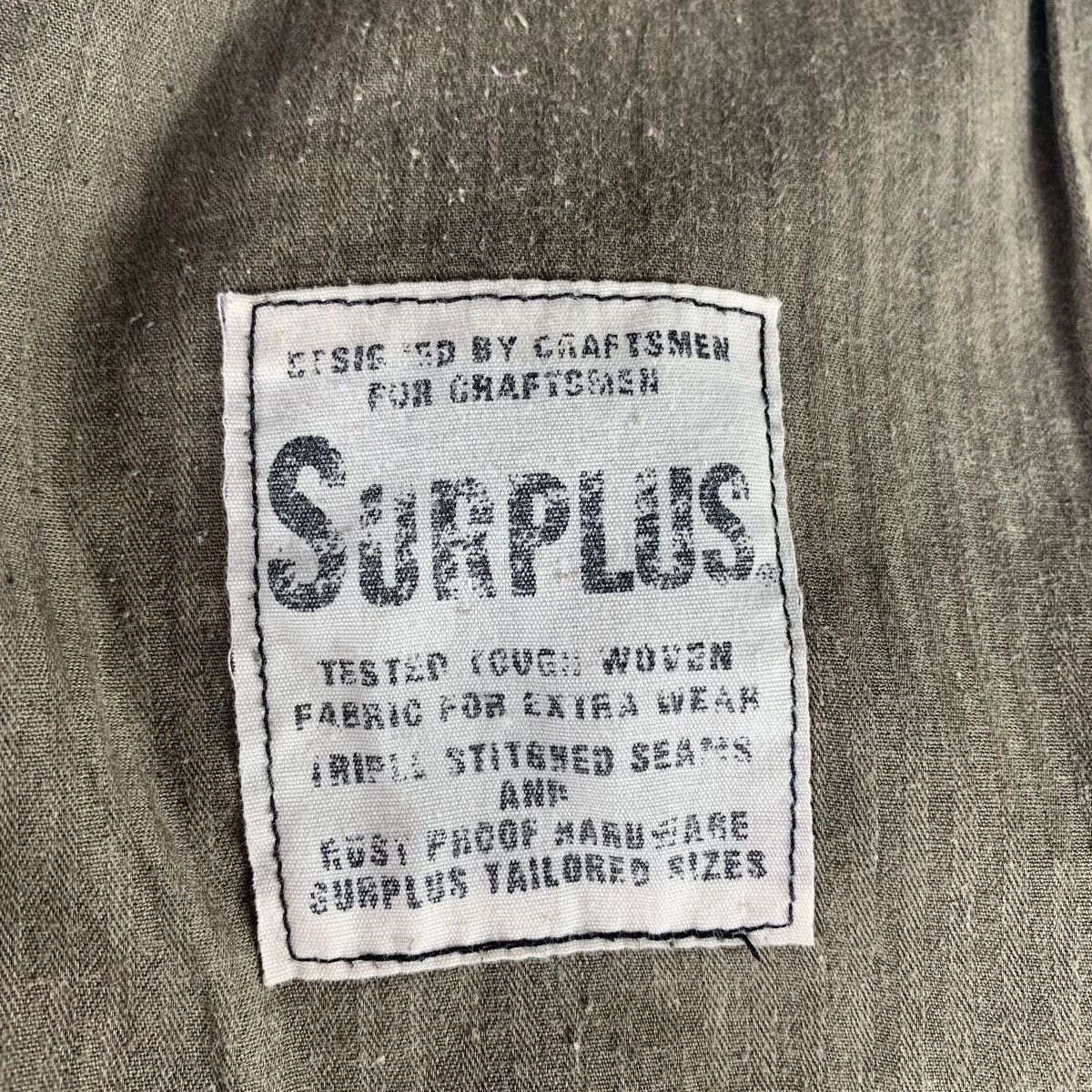 Japanese Brand SURPLUS SEMINARY Army colour cargo pants Size US 31 - 25 Thumbnail