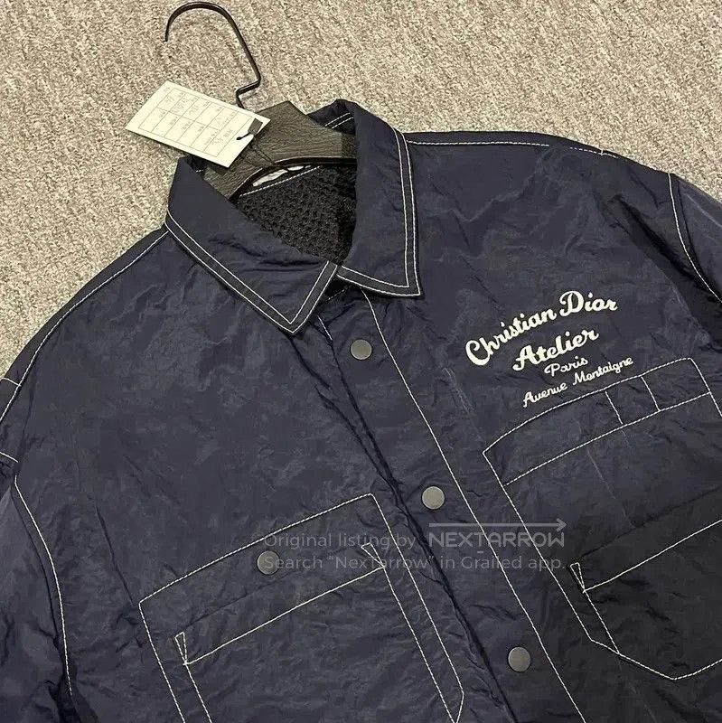 Dior Dior Men's XL Navy Blue Outdoor Jacket . Size US XL / EU 56 / 4 - 3 Thumbnail