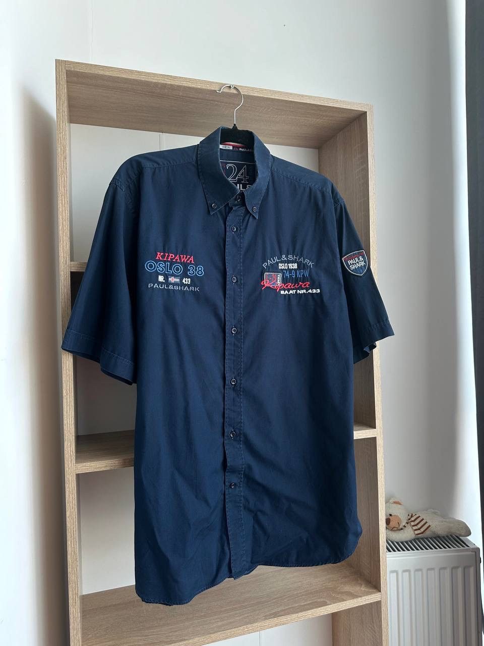 Paul & Shark × Vintage Vintage Paul Shark Kipawa Collection Excellent Blue Shirt Size US L / EU 52-54 / 3 - 4 Thumbnail