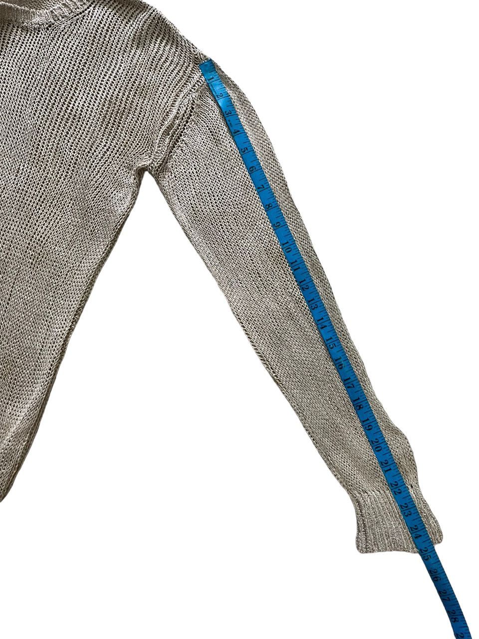 Comme des Garcons 1990 Comme Des Garçons Silk/ Linen Mesh Knit Sweater Size US M / EU 48-50 / 2 - 9 Thumbnail