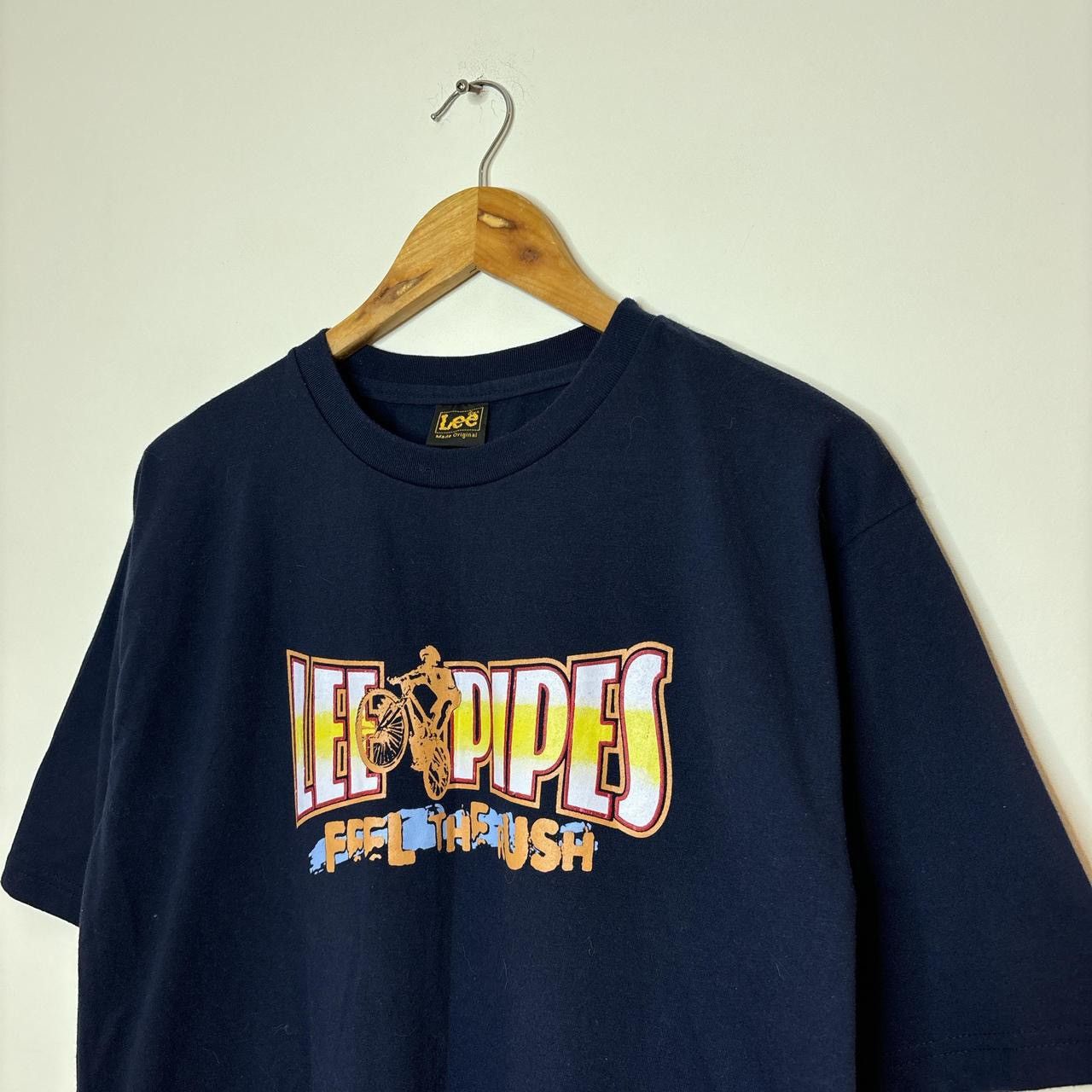 Lee Vintage Lee Pipes 1990s Tee Shirt Size US XL / EU 56 / 4 - 2 Thumbnail