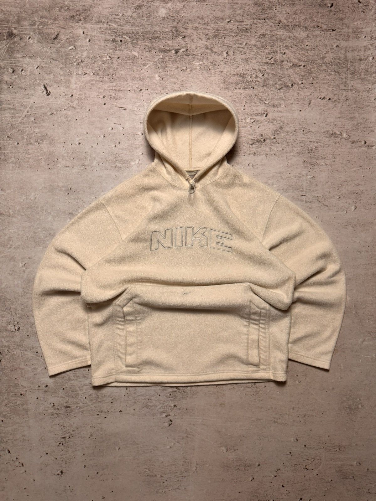 Nike × Vintage NIKE VINTAGE TEDDY CENTER LOGO OVERSIZE BOXY HOODIE Size US M / EU 48-50 / 2 - 1 Thumbnail