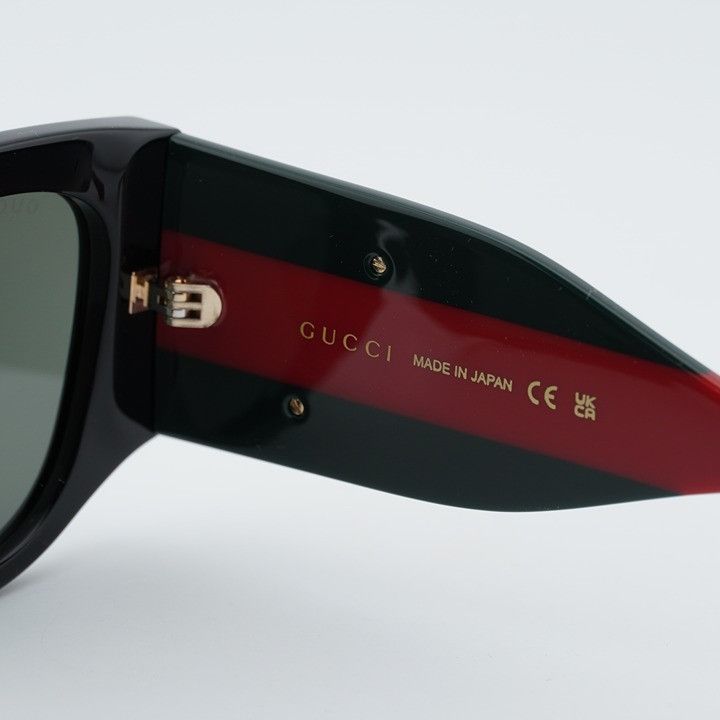 Gucci Gucci GG2115S 001 Sunglasses Black Cat Eye Frame, Grey Size ONE SIZE - 8 Thumbnail