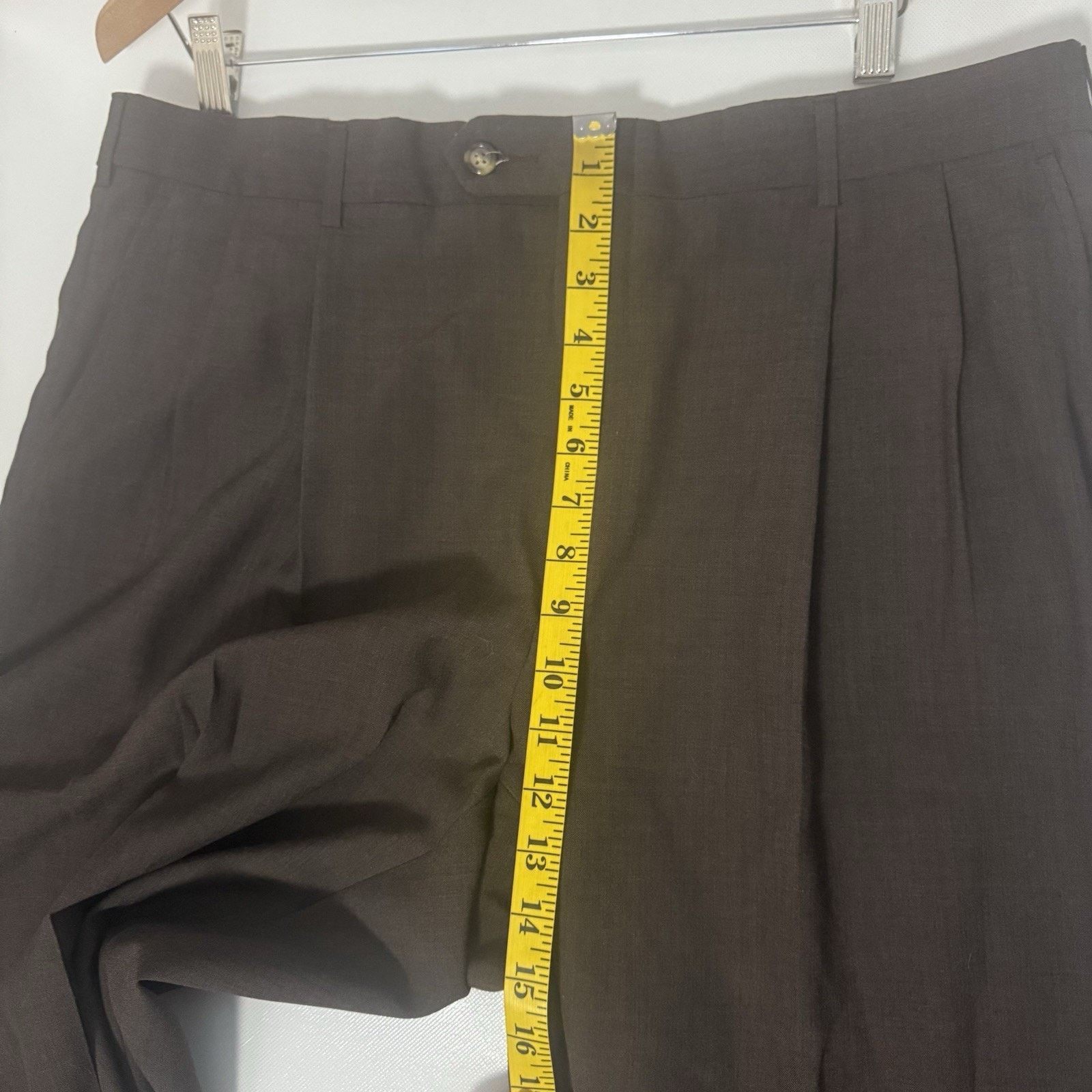 Other Wimbledon Worsted Wool Trousers Brown Career Office Preppy Size US 38 / EU 54 - 6 Thumbnail