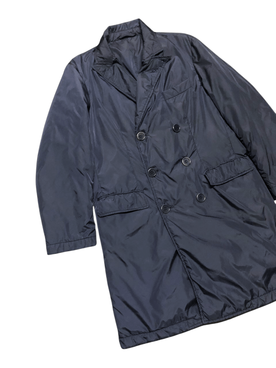 Aspesi Aspepsi Navy Double Breasted Down Coat Jacket Size US S / EU 44-46 / 1 - 6 Thumbnail