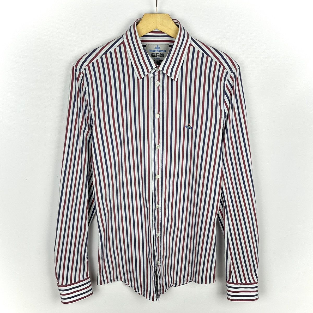 Vivienne Westwood Designer Vivienne Westwood Man stripped Avant-Garde shirt Size US S / EU 44-46 / 1 - 1 Thumbnail