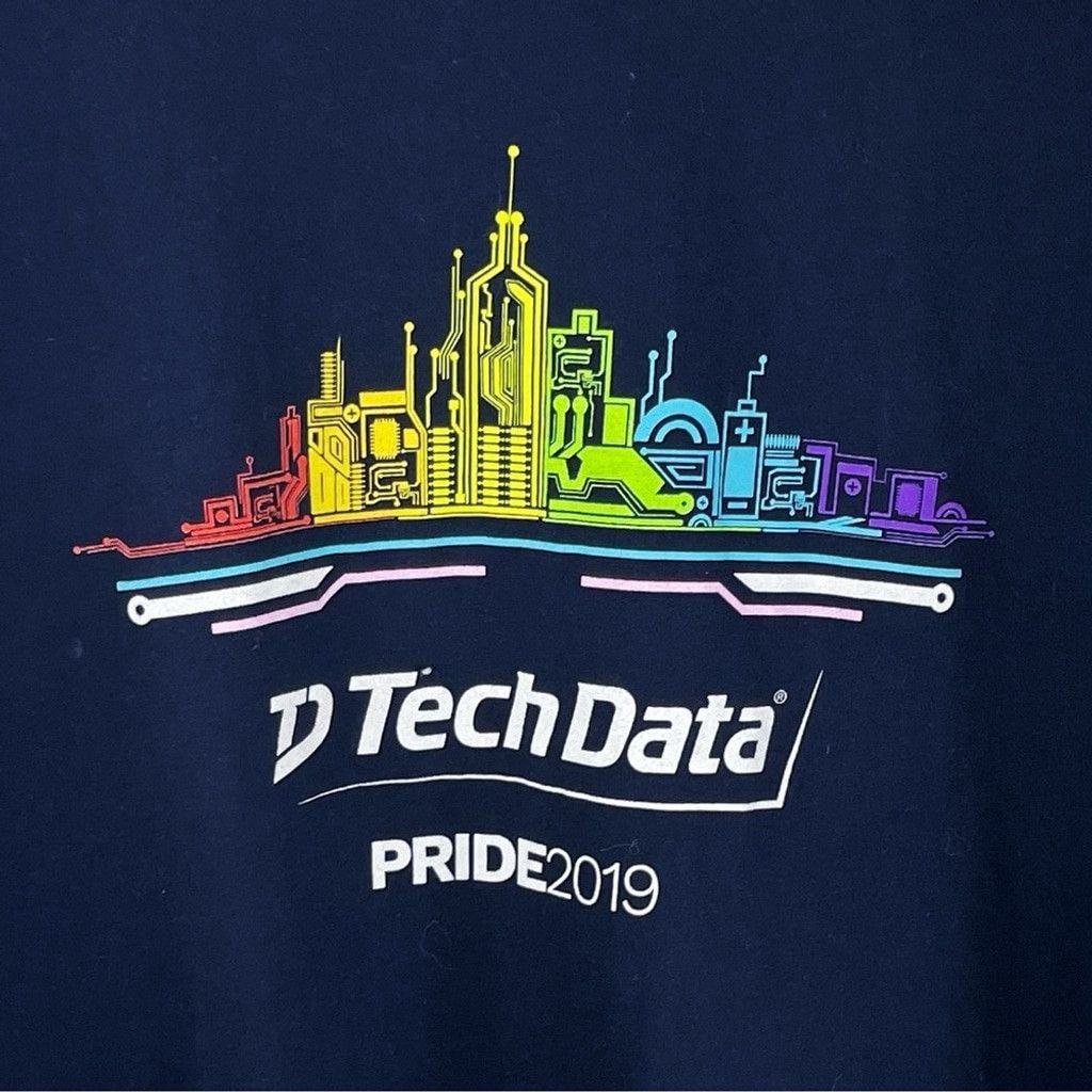 Next Level Apparel NEXT LEVEL D TECH DATA COMPANY Men's Navy Graphic T-shirt XL Size US XL / EU 56 / 4 - 3 Thumbnail