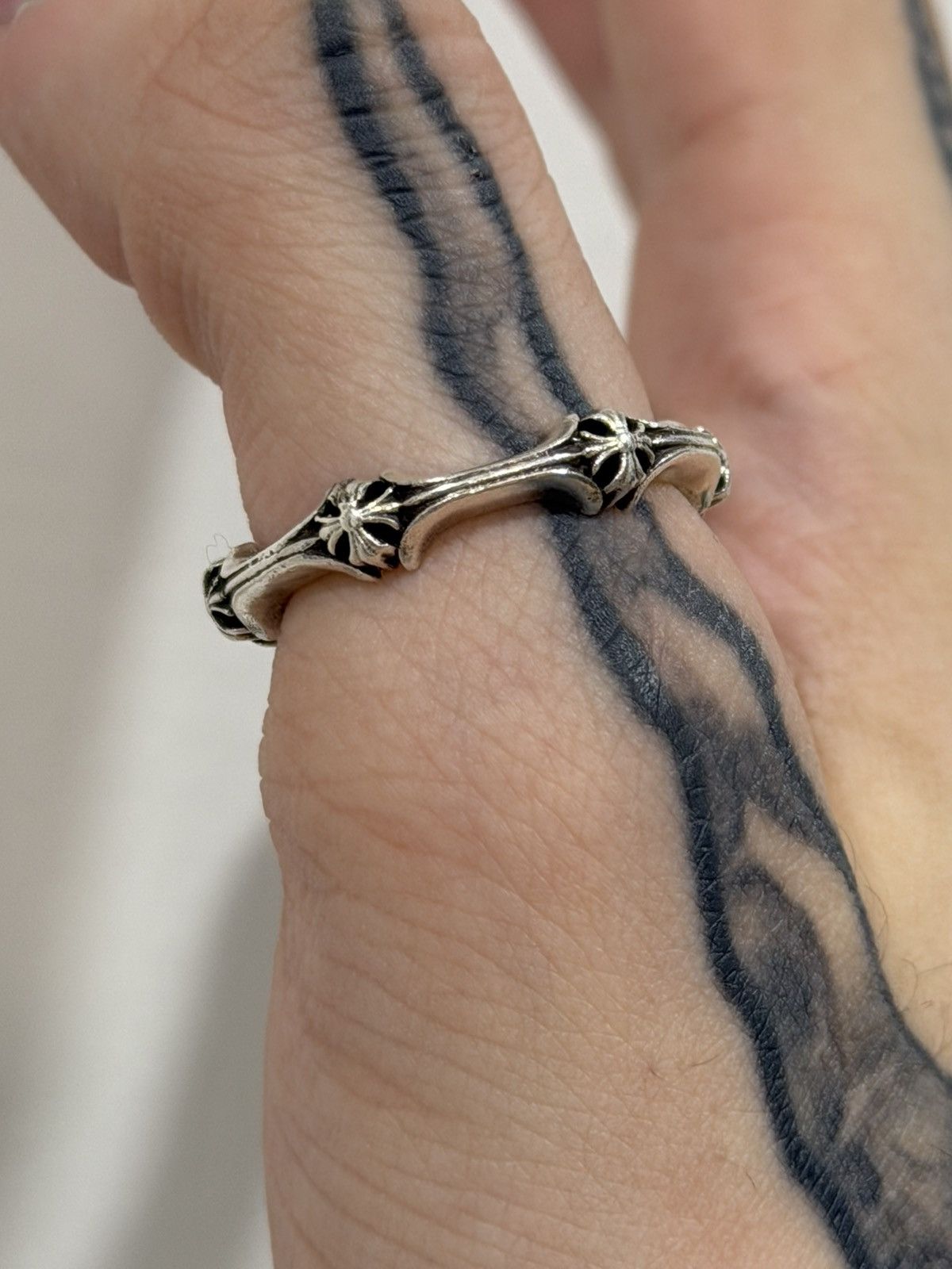 Chrome Hearts Chrome Hearts Plus Bone Ring Size ONE SIZE - 2 Thumbnail