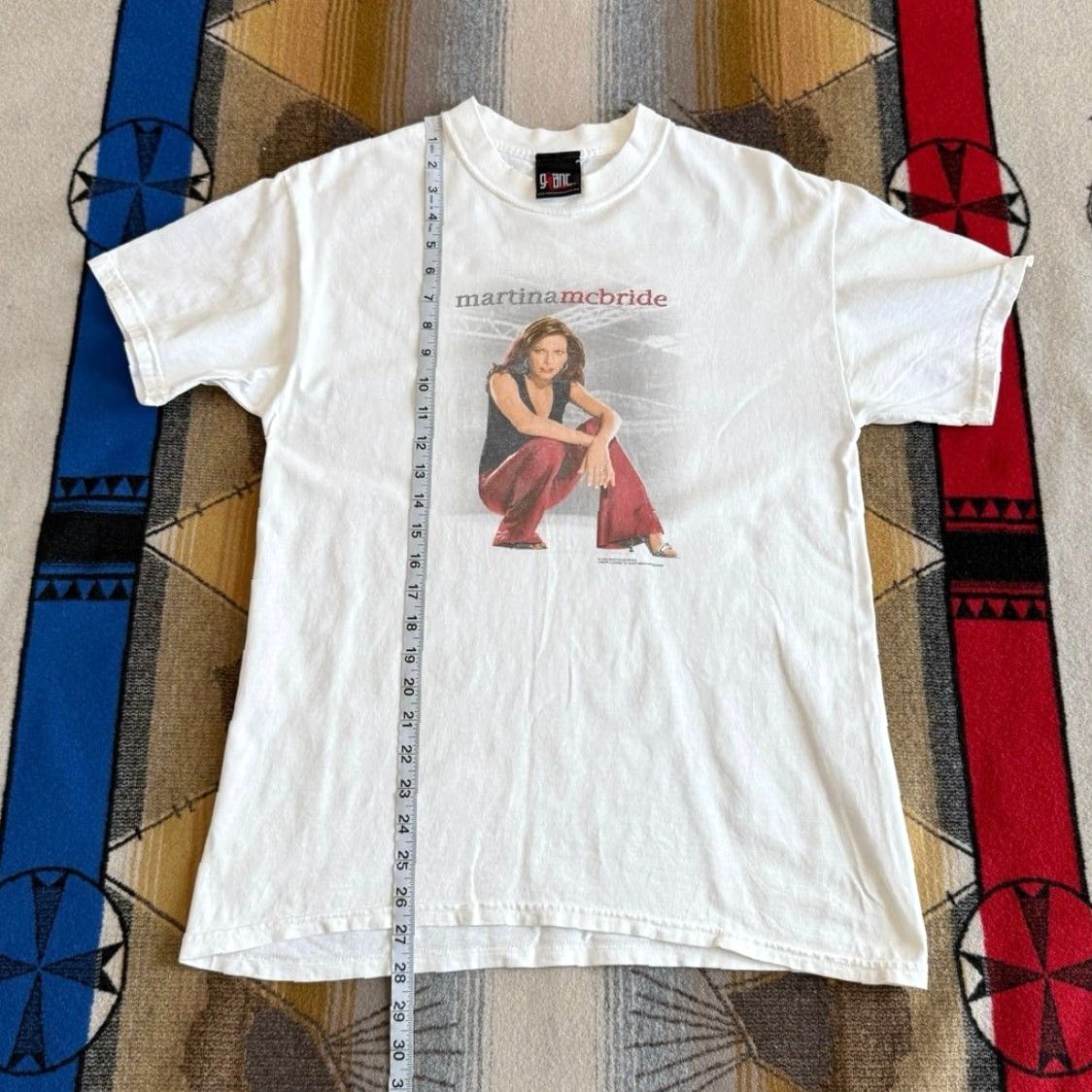 La Martina VINTAGE Martina McBride Music T-Shirt Giant White Short Sleeve M Men 2000s Y2K Country Band Shirt Size US M / EU 48-50 / 2 - 8 Thumbnail
