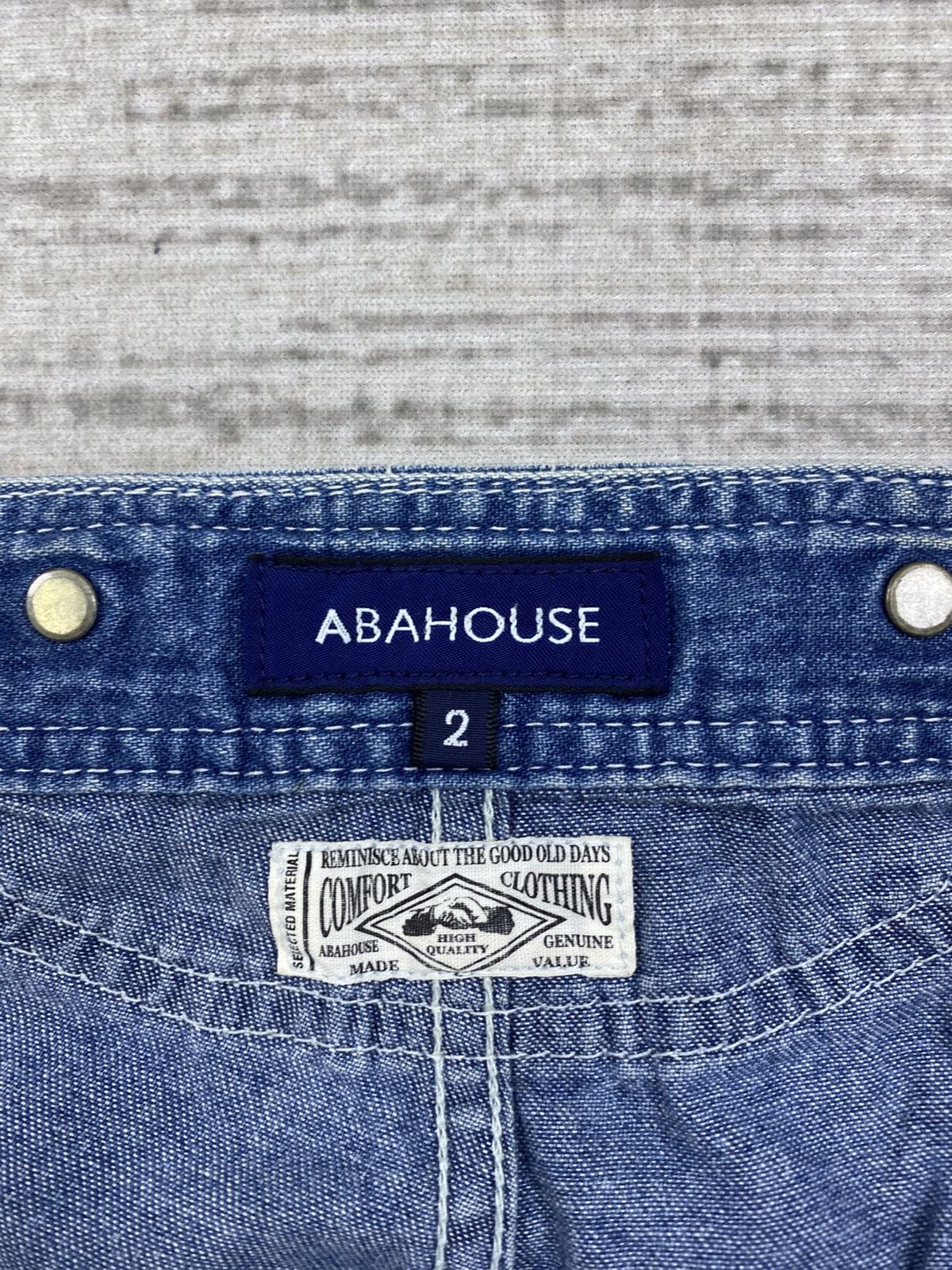 ABAHOUSE × Japanese Brand × Vintage Vintage Abahouse Carpenter Buckle Back Denim Pants Size US 34 / EU 50 - 13 Thumbnail