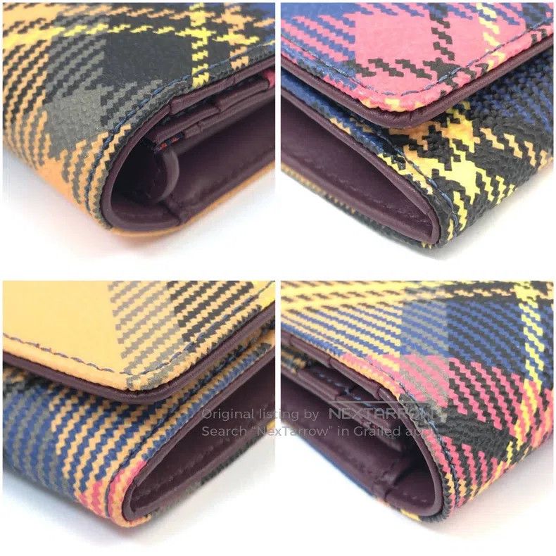 Vivienne Westwood Vivienne Westwood Plaid long wallet, Scottish plaid with y Size ONE SIZE - 5 Thumbnail