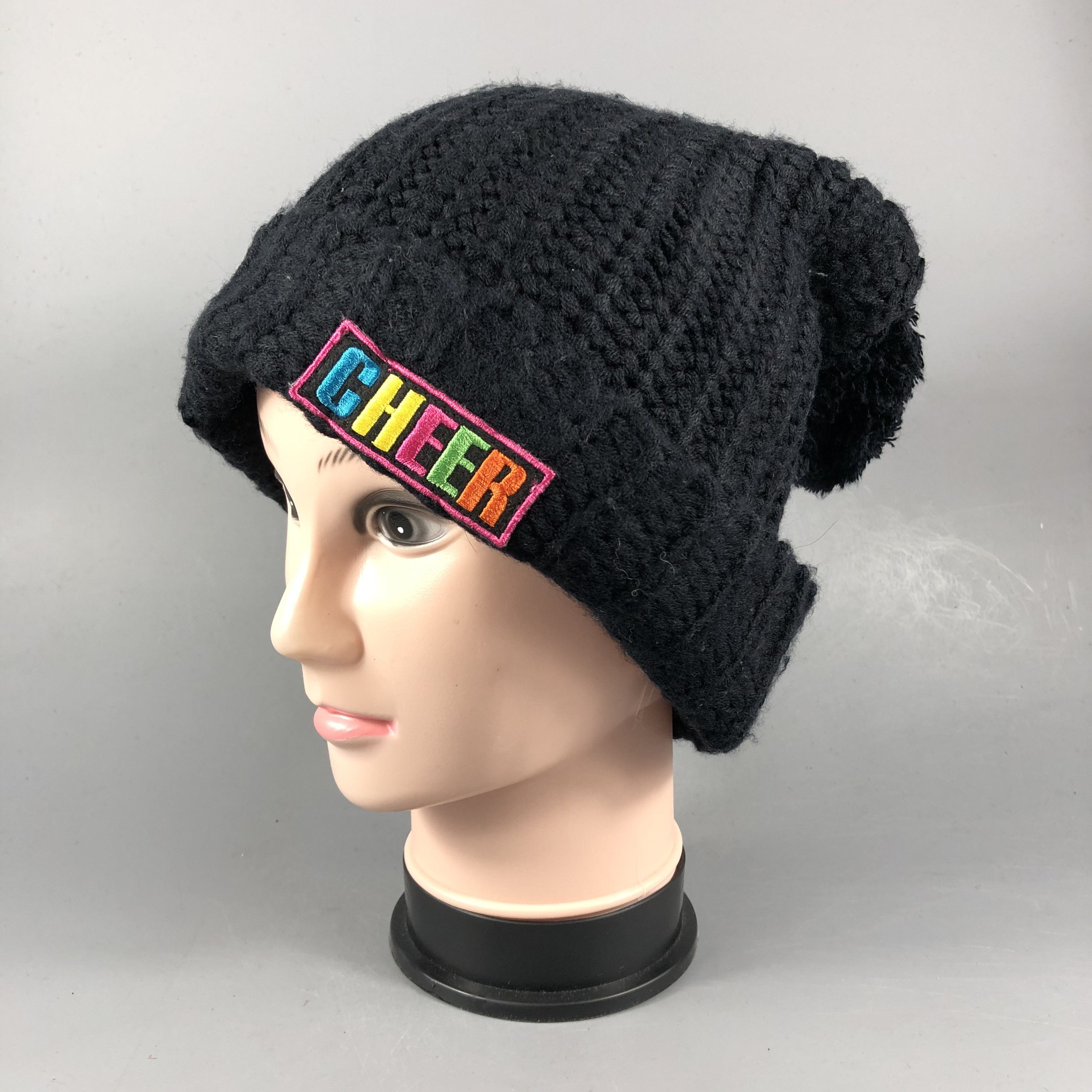 Japanese Brand Cheer Crochet Slouch Beanie Size ONE SIZE - 2 Thumbnail