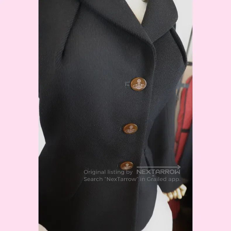 Vivienne Westwood Vivienne Westwood Heart Collar Wool Blazer Jacket Size M / US 6-8 / IT 42-44 - 3 Thumbnail