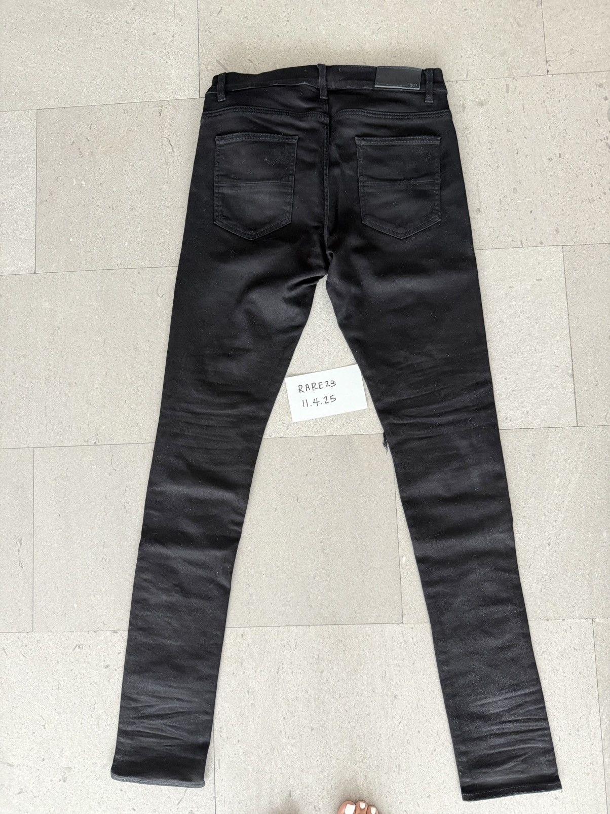 Amiri Mike Amiri AW16 OG Snakeskin Black Size US 33 - 3 Thumbnail