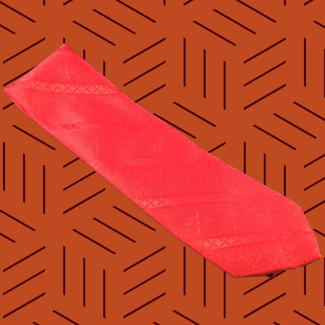 Vintage VINTAGE Wide Tie Red Men's Tie Kaufmann's Department Store Size ONE SIZE - 1 Thumbnail