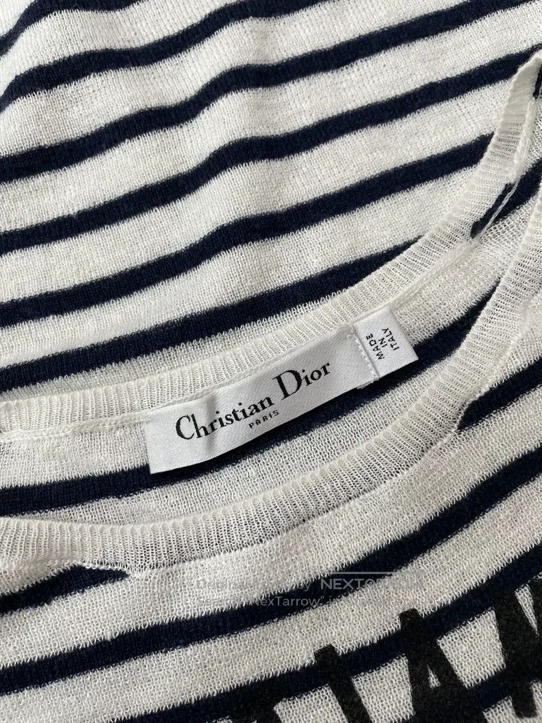 Dior 25 early autumn striped letter five-pointed star long