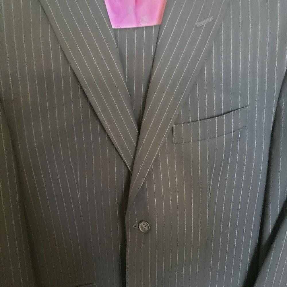 Sean John CT1014b SEAN JOHN PIN STRIPE SUIT JACKET SLACKS Grailed