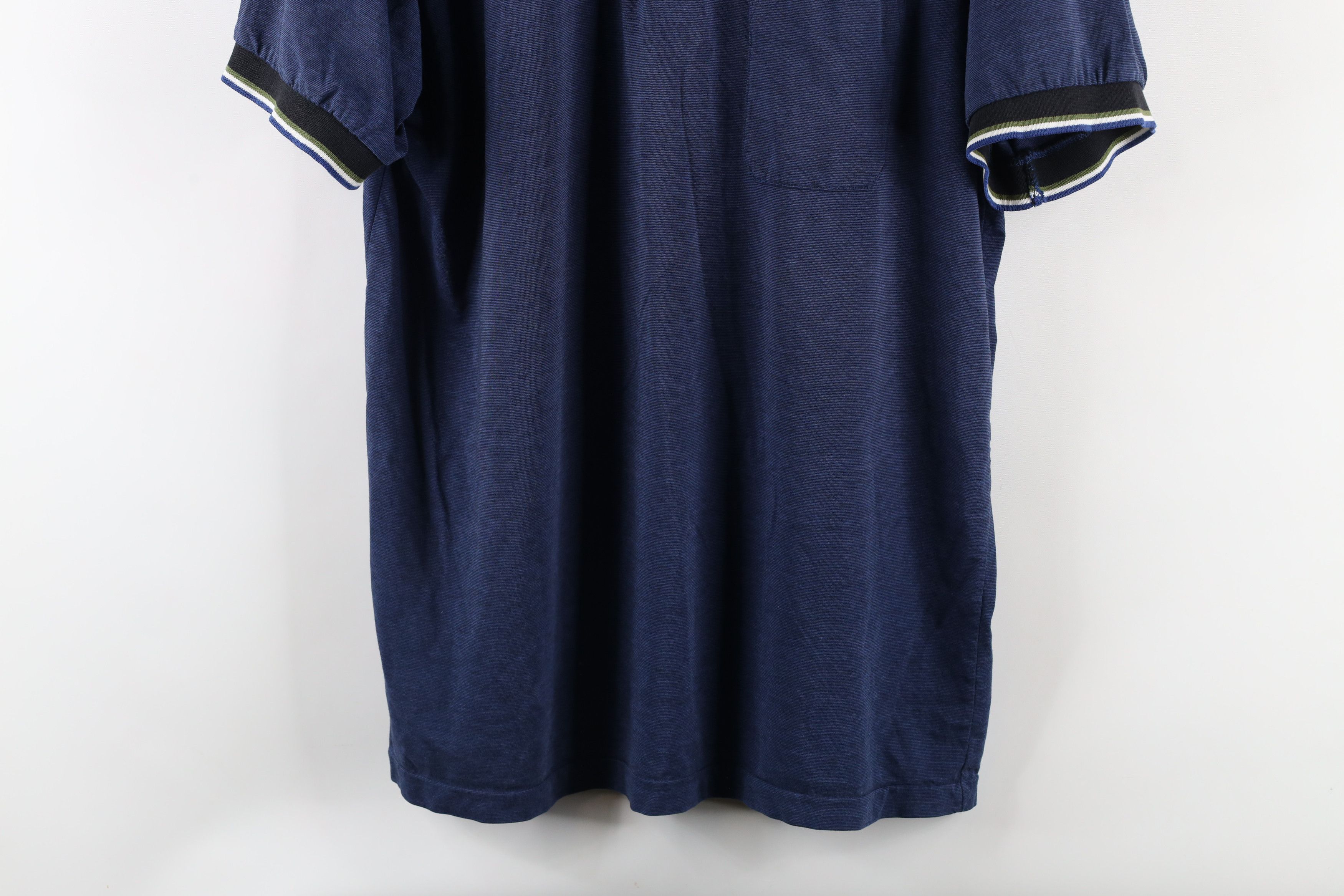 Vintage Vintage 90s Streetwear Collared Pocket Polo Shirt Blue Size US XL / EU 56 / 4 - 3 Thumbnail