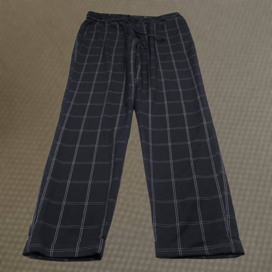 H&M HM Pants Golf Men Slim 30x28 Navy Windowpane Plaid Drawstring Performance Pocket Size US 31 - 1 Thumbnail