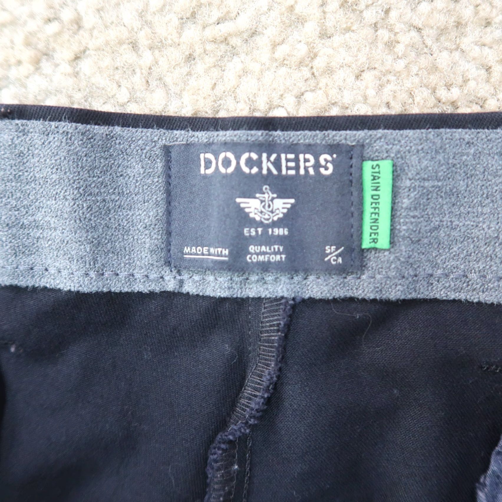 Dockers VINTAGE Dockers Slim Fit chino Pants Men's 34x32 Flat Front Pants Black Cotton Blend 5-Pocket Design Slim Straight Mid Rise Dockers Mens Pants 34x32 Size US 34 / EU 50 - 3 Thumbnail