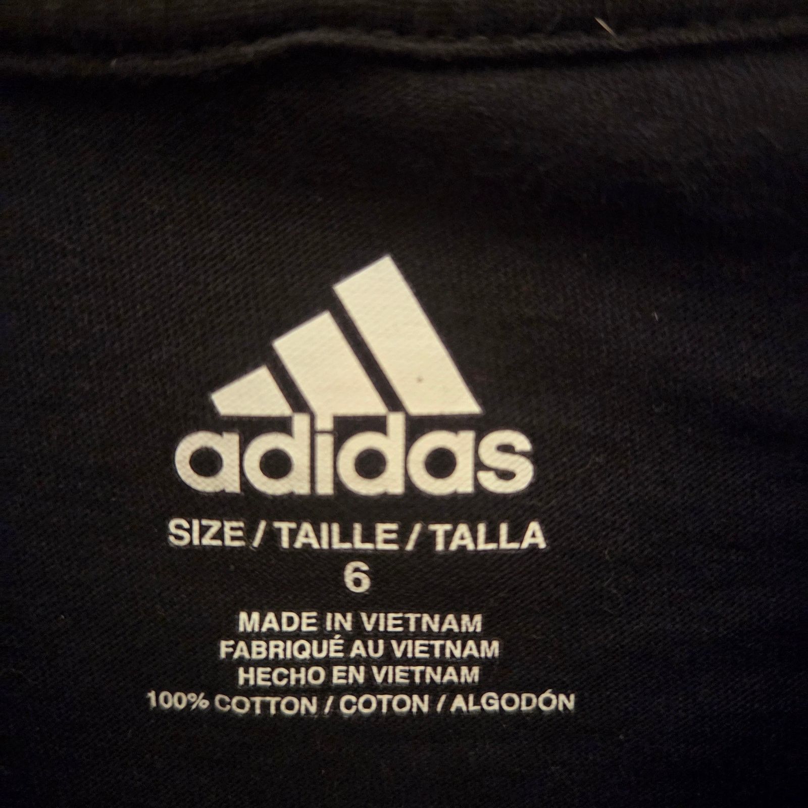 Adidas Adidas Black Graphic Logo Longsleeve - Boys Size 6 Size US XXS / EU 40 - 4 Thumbnail