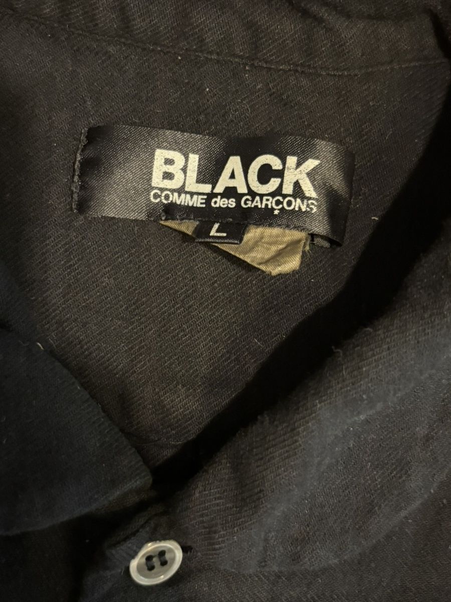 Comme des Garcons Black 🏁 RARE 2009 BLACK Comme des Garçons Plaid Switch Hem Shirt Size US L / EU 52-54 / 3 - 4 Thumbnail