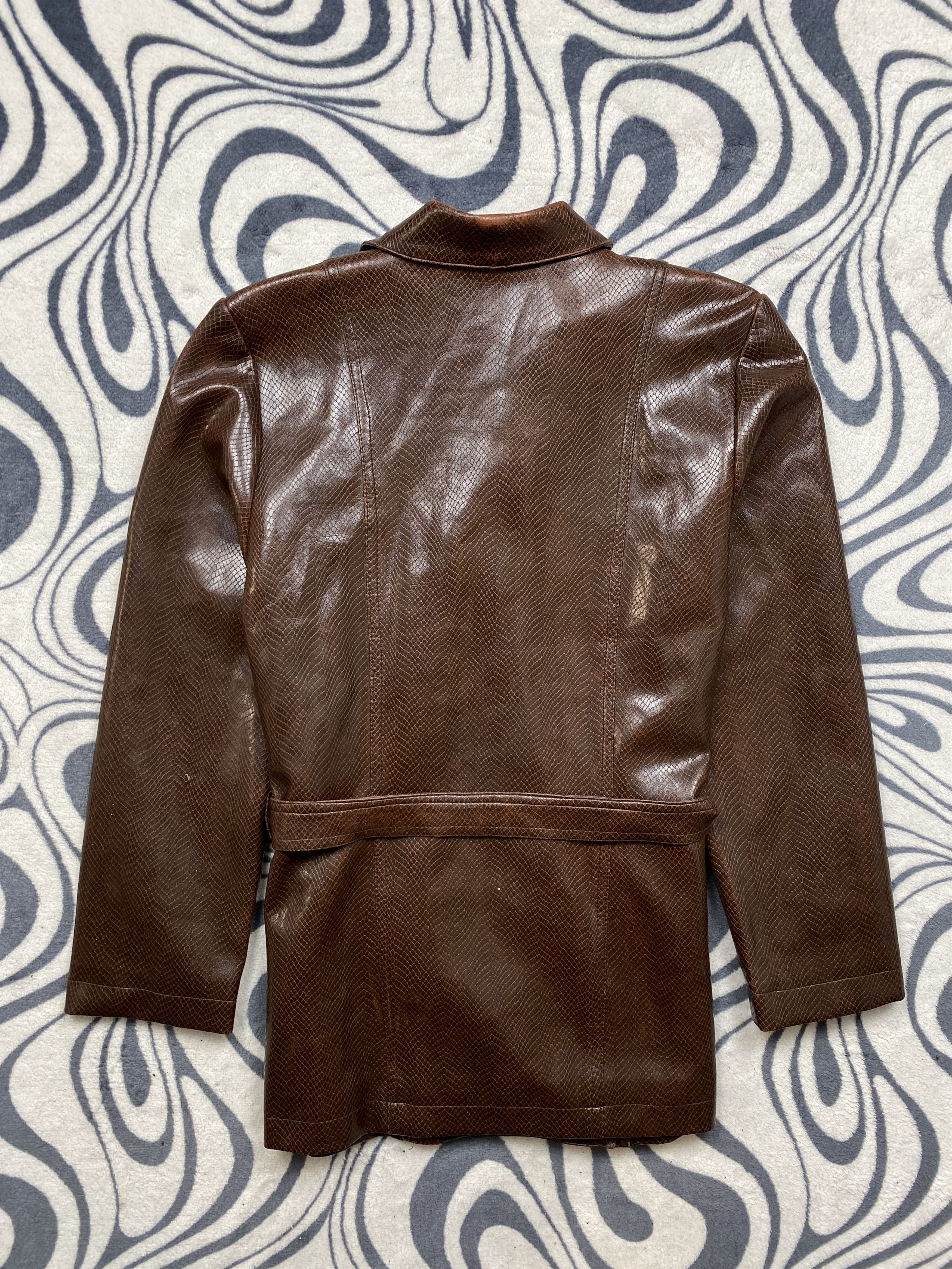 Vintage Amnesia Paris Vintage Eco Leather Jacket Y2K Size S / US 4 / IT 40 - 6 Thumbnail