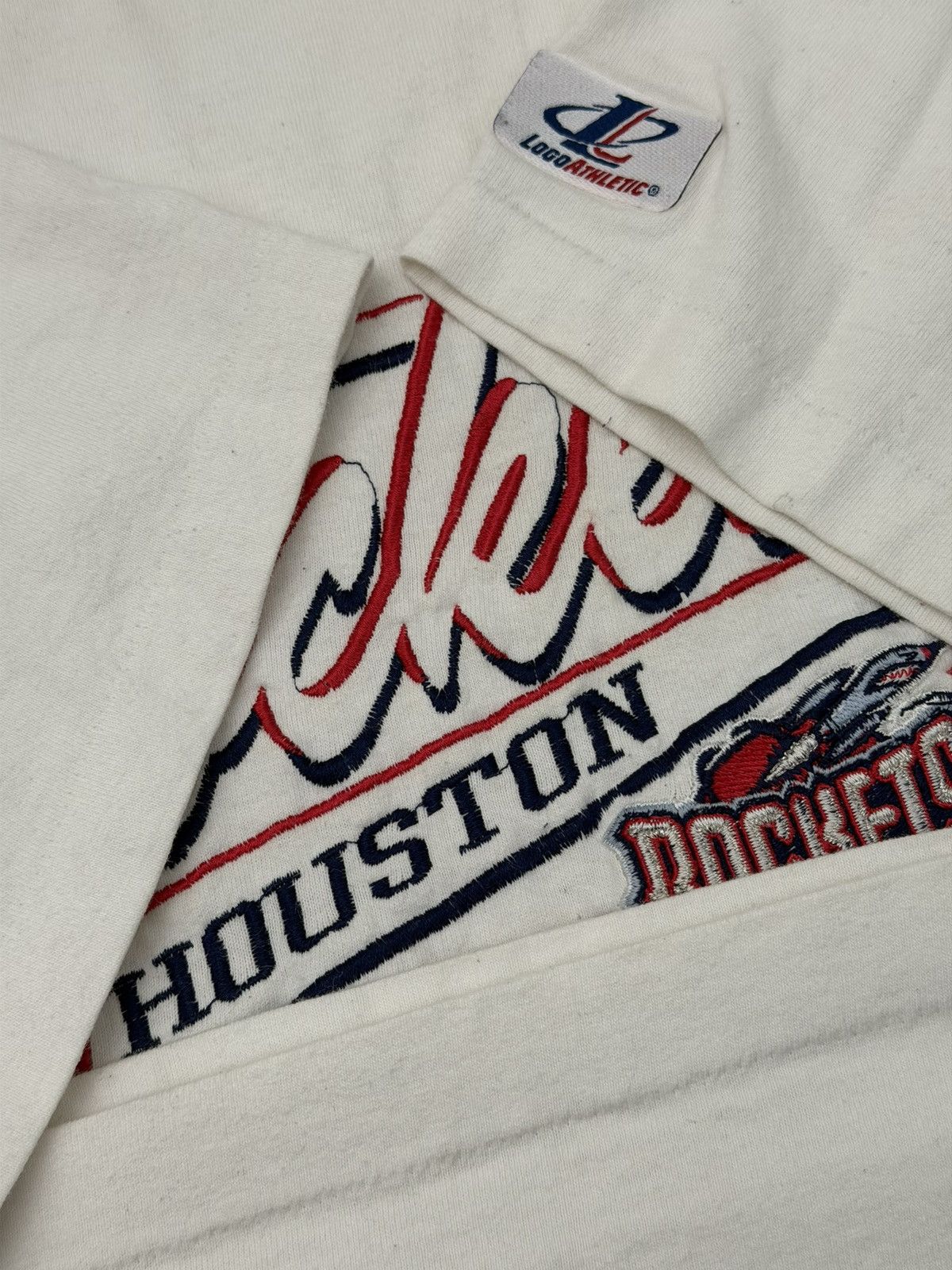 Logo Athletic Vintage 90s Houston Rockets Embroidered XL Logo Athletic USA Size US XL / EU 56 / 4 - 6 Thumbnail