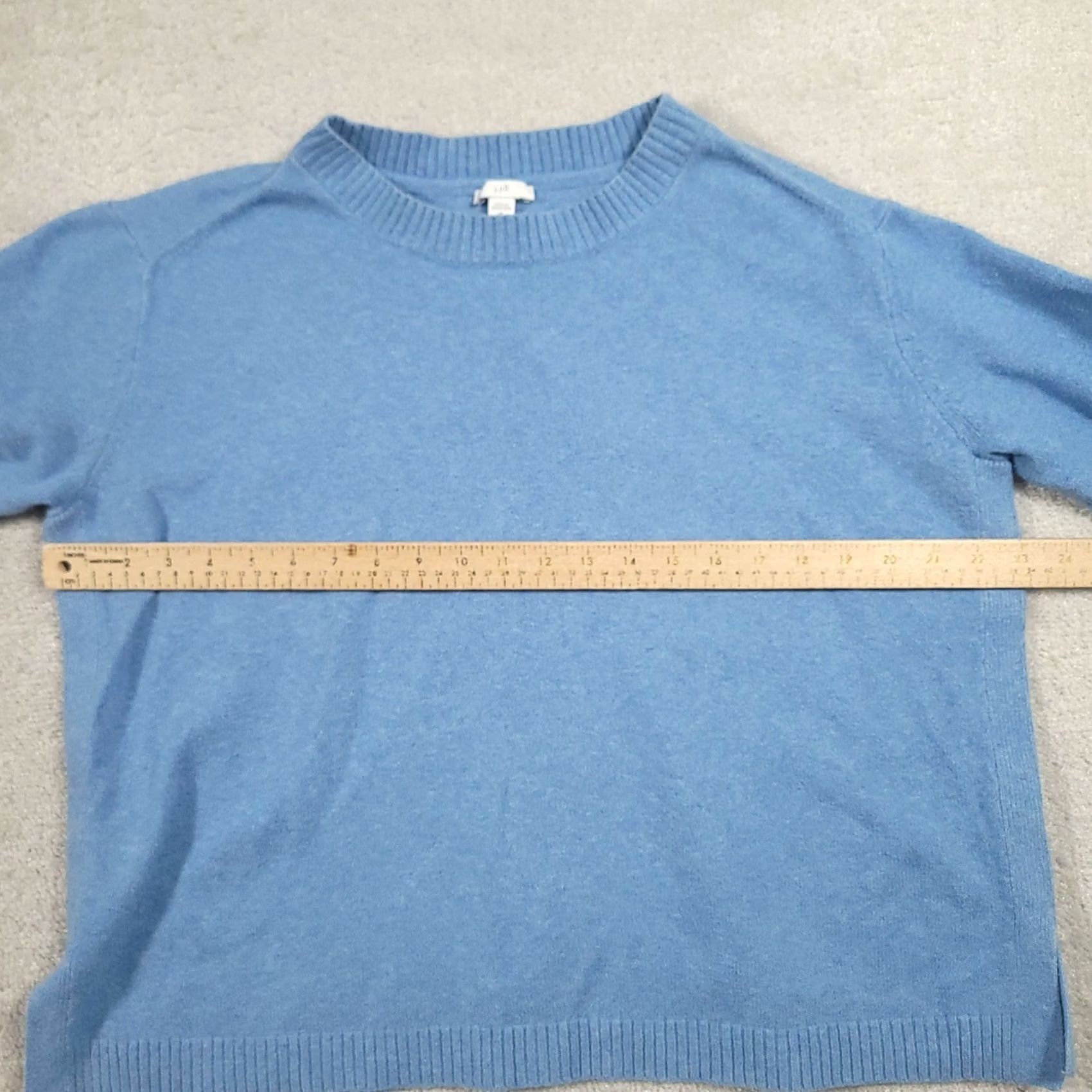 J. Jill J. Jill Sweater Women Medium Blue Crewneck Long Sleeve Knit Pullover Regular Fit Size M / US 6-8 / IT 42-44 - 3 Thumbnail