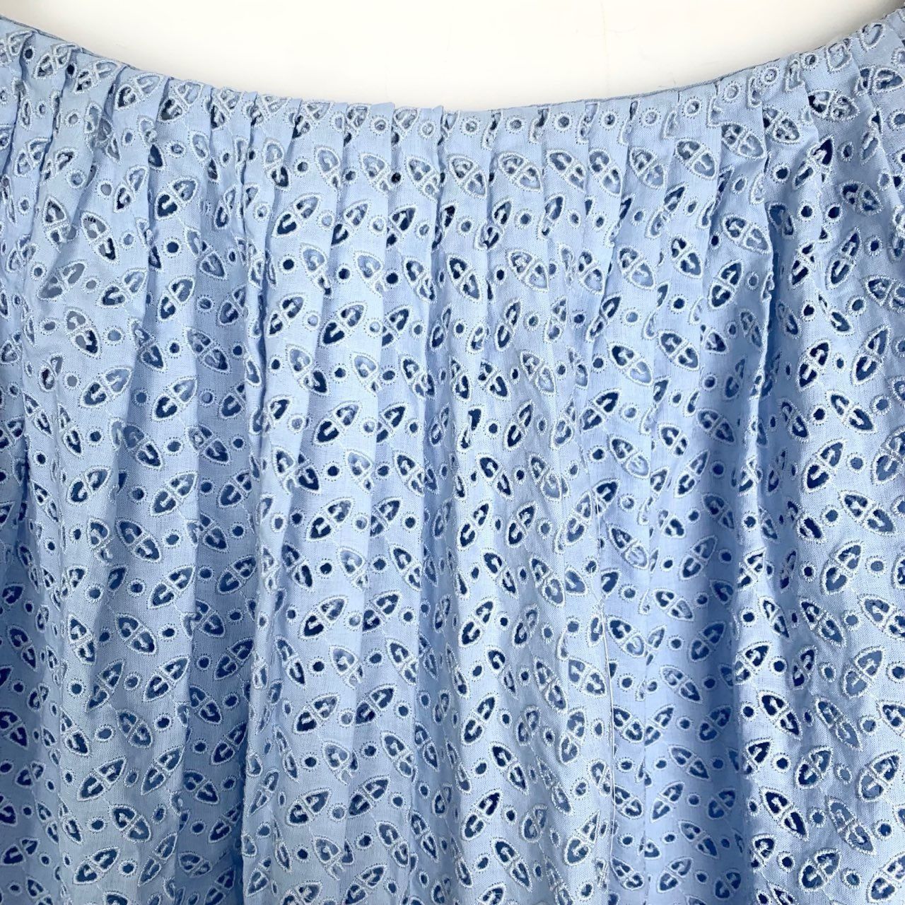Prada [Prada] Embroidered Cut-Out Short Skirt 38/S Blue Size 38" / US 16 / IT 52 - 5 Thumbnail