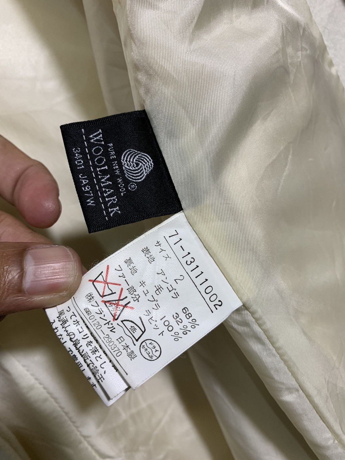 Yohji Yamamoto 🔥INED ANGORA RABBIT FUR TRENCH COATS Size M / US 6-8 / IT 42-44 - 11 Thumbnail