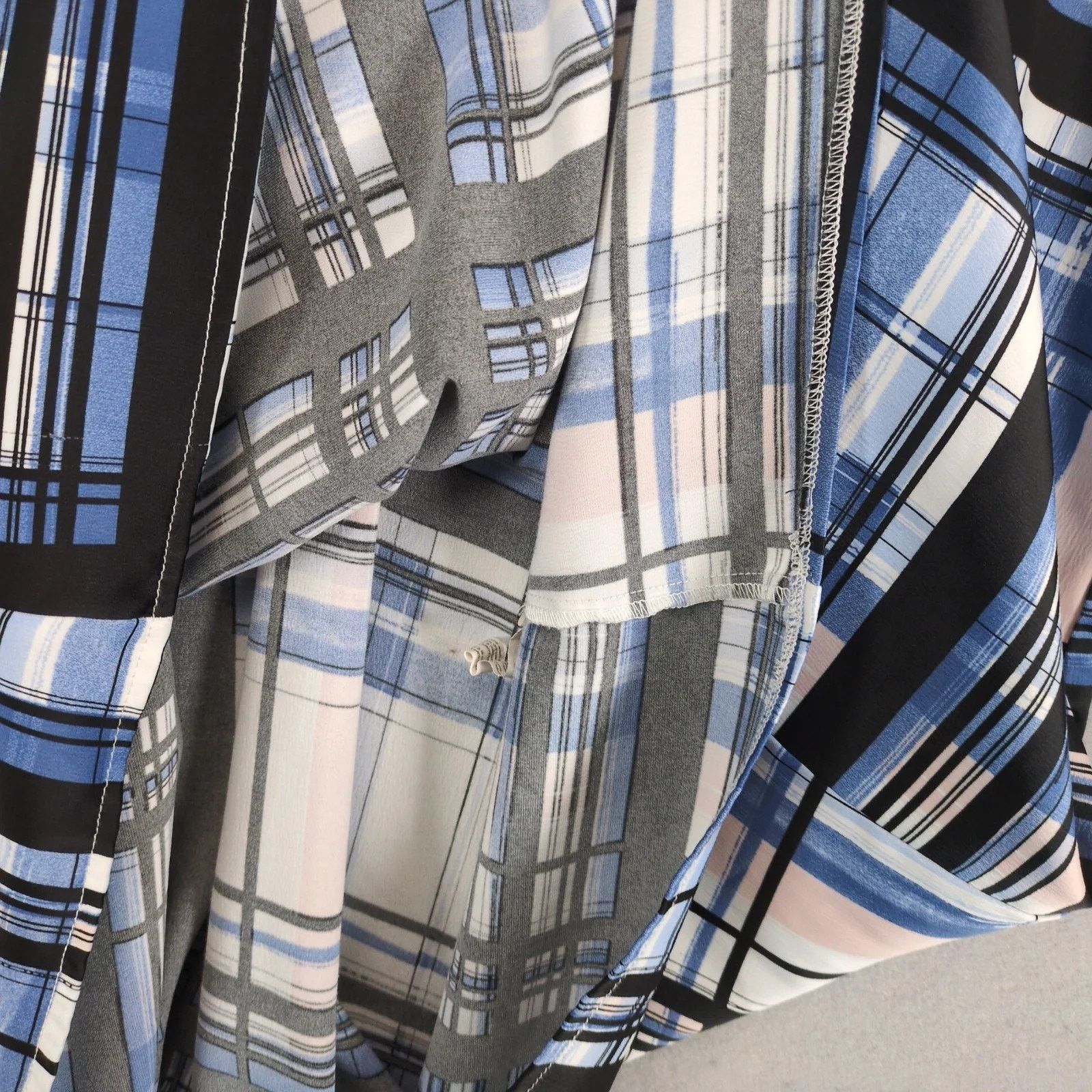 Other Eloquii Blue Plaid Boho Shift Dress Sz 16 Puff Sleeve Size XXL / US 16-18 / IT 52-54 - 10 Thumbnail