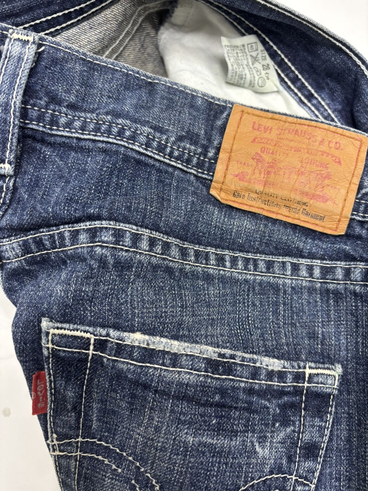 If Six Was Nine × Levi's Vintage Levis 90s Flared Jeans Bootcut Distressed Denim Jean Size 30" / US 8 / IT 44 - 10 Thumbnail