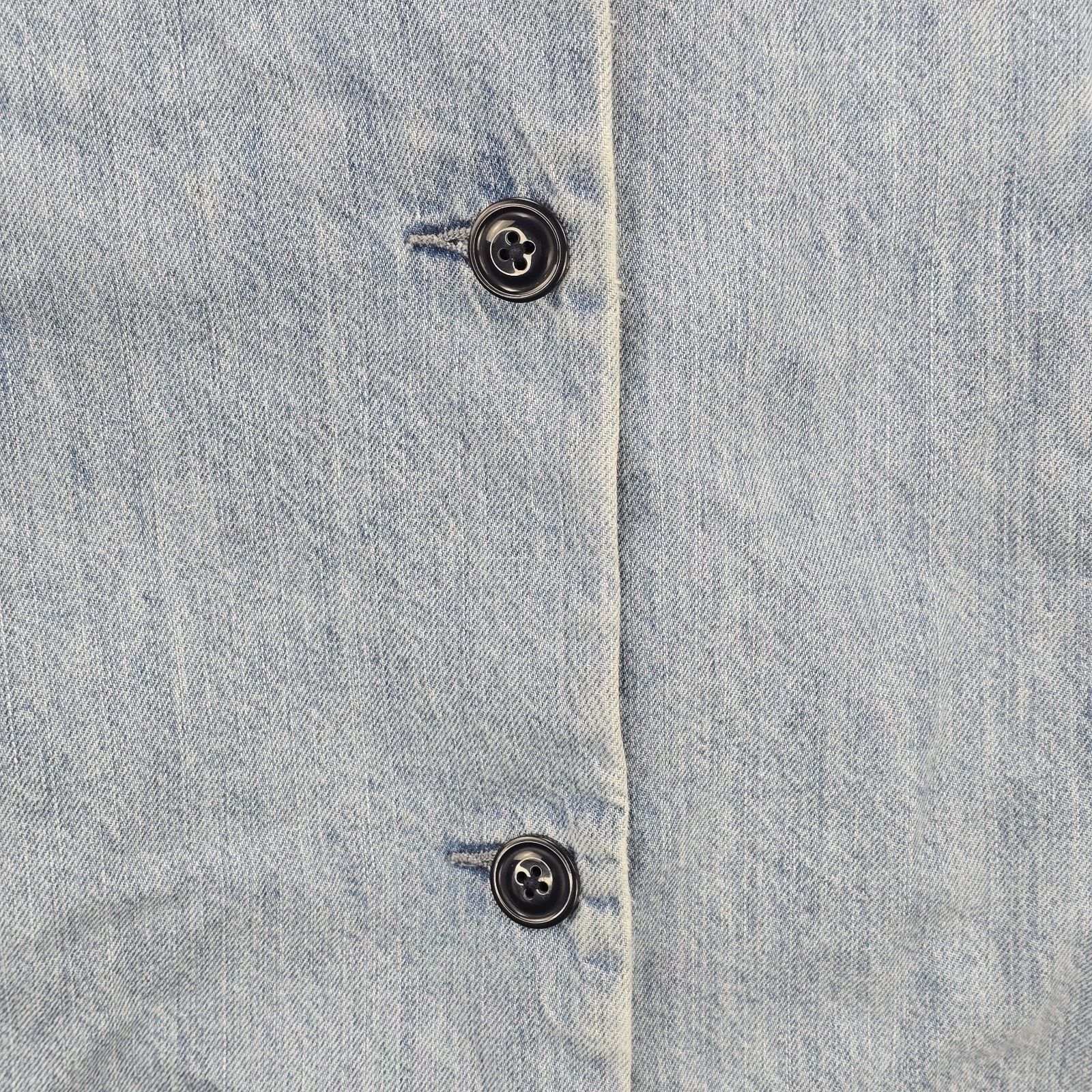 Levi's Levis Josette Duster Long Coat Medium Distressed Hem Western Size M / US 6-8 / IT 42-44 - 5 Thumbnail