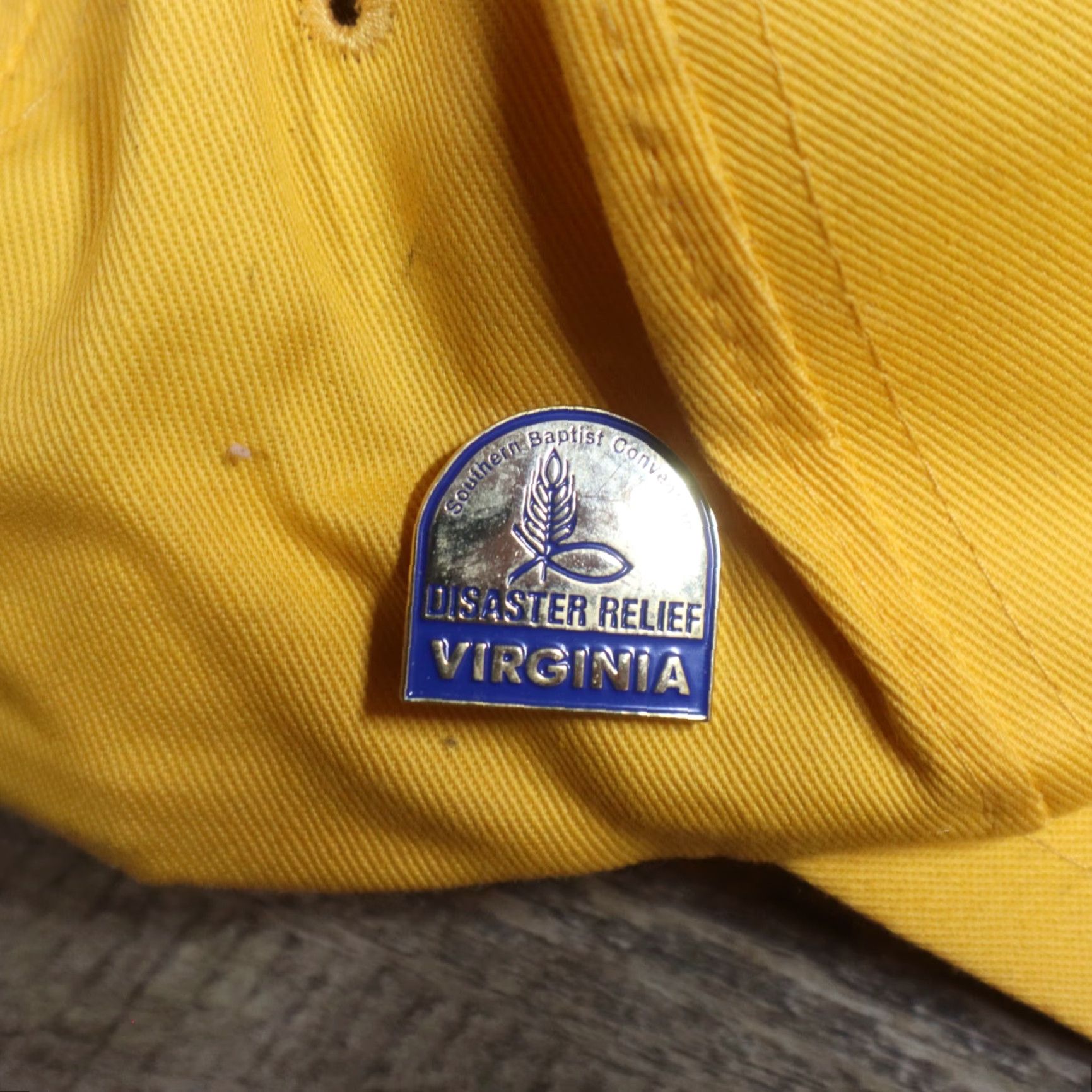 Vintage Disaster Relief SBC of Virginia Hat Trucker Yellow Snapback Cap Mens One Size Polyester Hat Size ONE SIZE - 8 Thumbnail