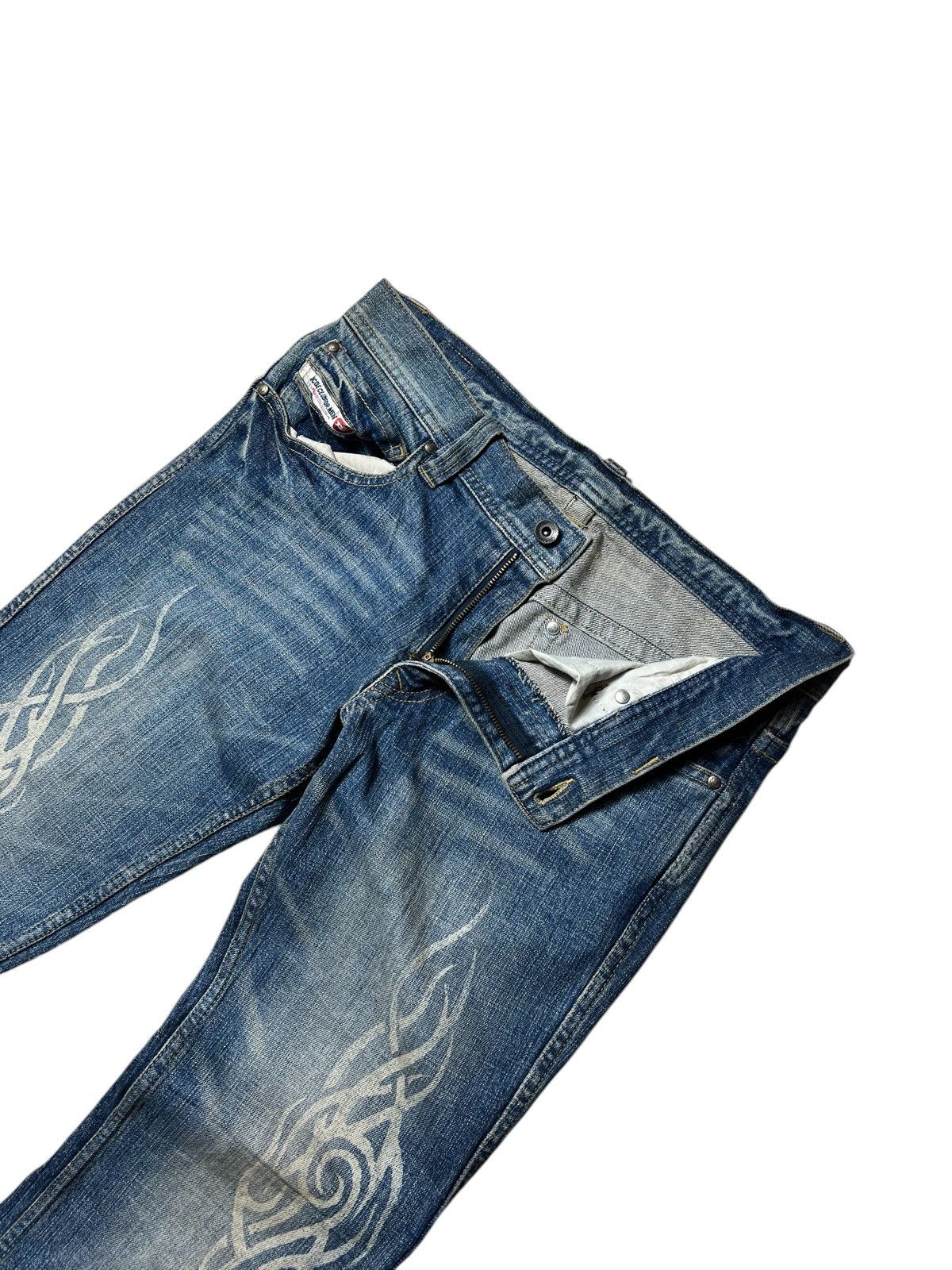 Nicole Club 2000s NCFM Nicole Club For Men Tribal Grunge Flare Pants Size US 32 / EU 48 - 5 Thumbnail