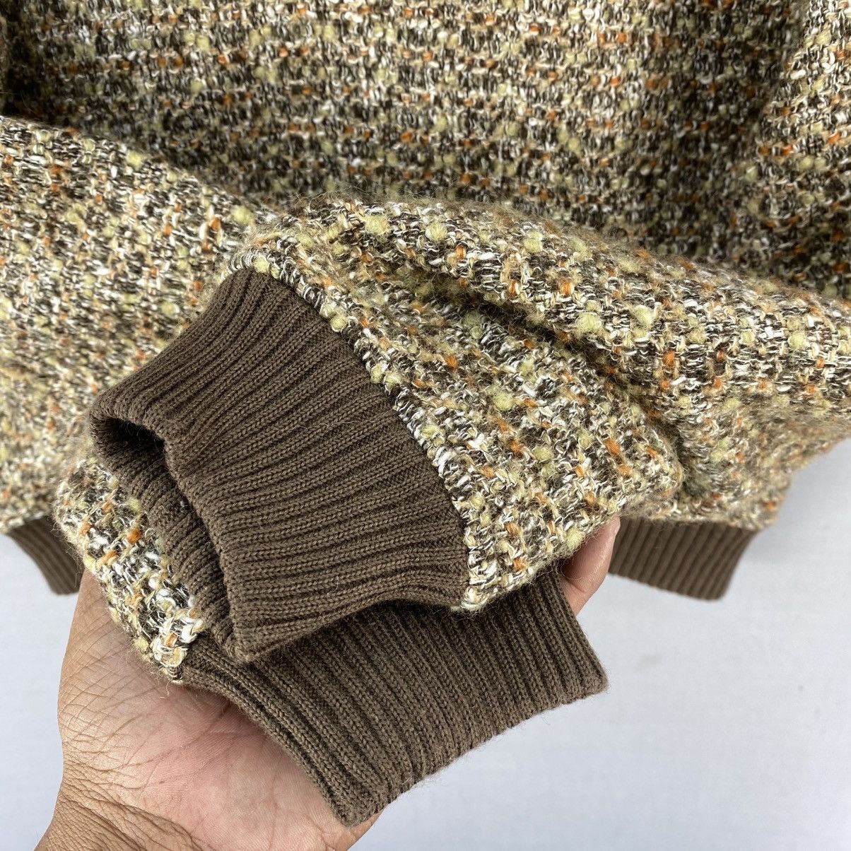 Aran Isles Knitwear Vintage Y2k Knitwear Bomber Jacket By Paodelo Size XXS / US 00 / IT 34 - 9 Thumbnail