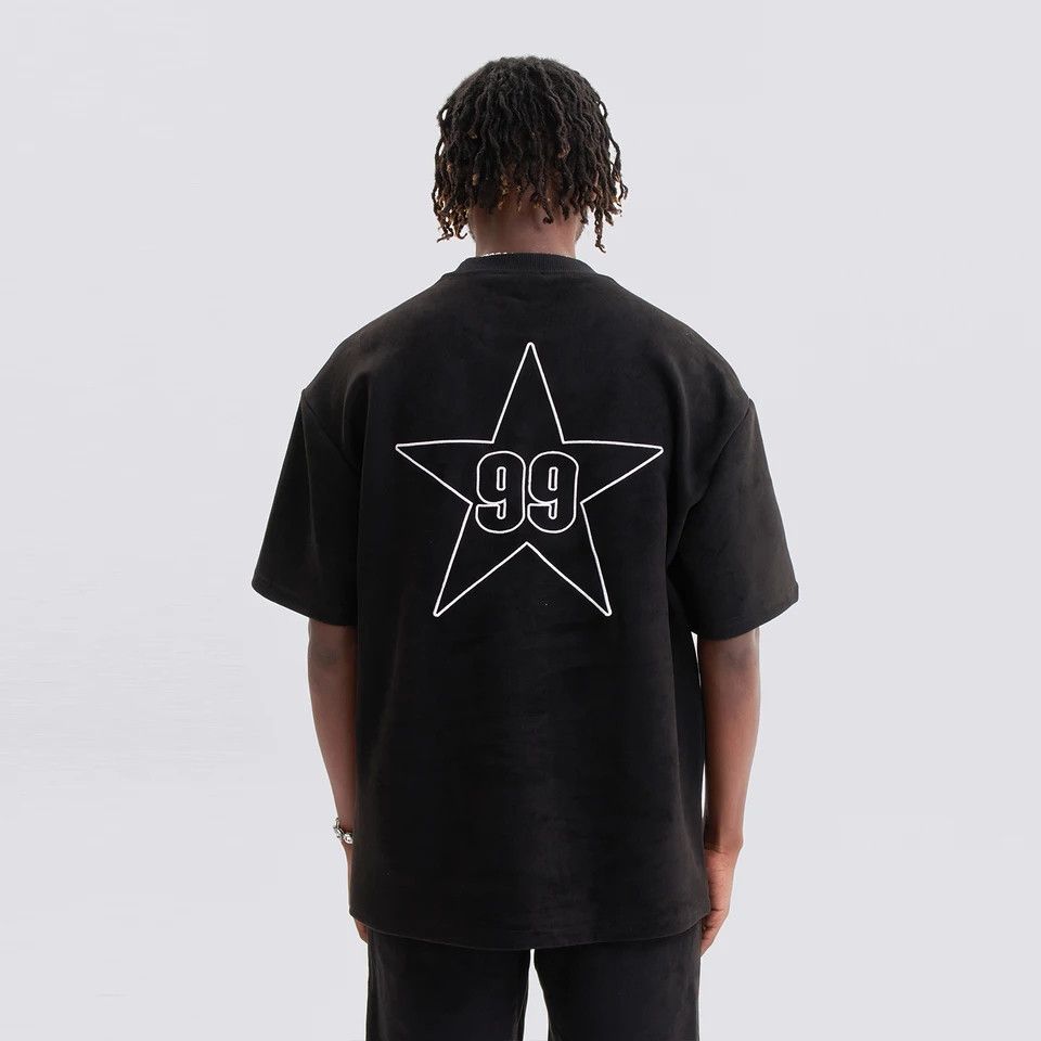 Vintage Streetwear Embroidered Suede Crewneck Oversized Vintage Tee Size US XL / EU 56 / 4 - 3 Thumbnail