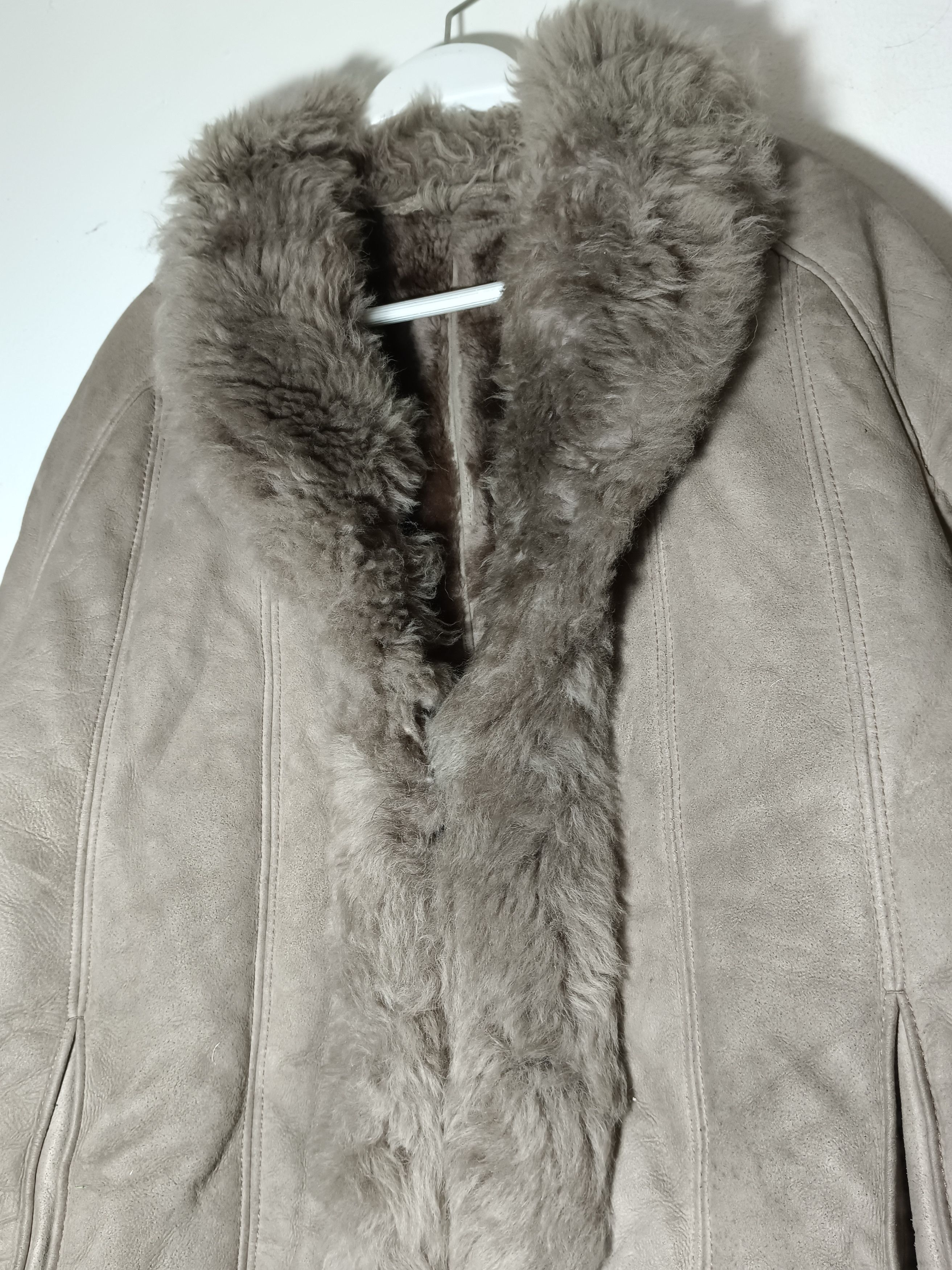 14th Addiction × If Six Was Nine VINTAGE GENUINE SPANISH LAMBSKIN LEDER GRIS FUR LEATHER COAT Size US L / EU 52-54 / 3 - 5 Thumbnail