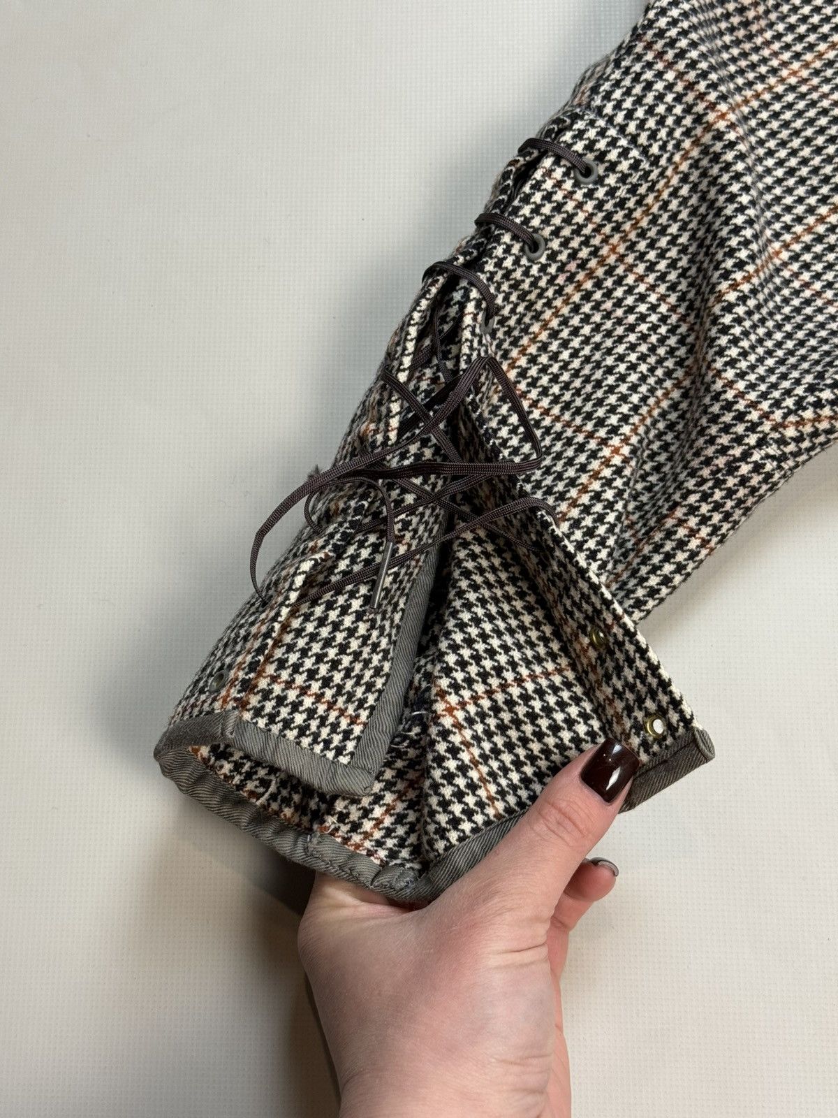 Vintage 1930’s Houndstooth Jodhpur Back Buckle Riding Breeches Pants Size US 36 / EU 52 - 9 Thumbnail