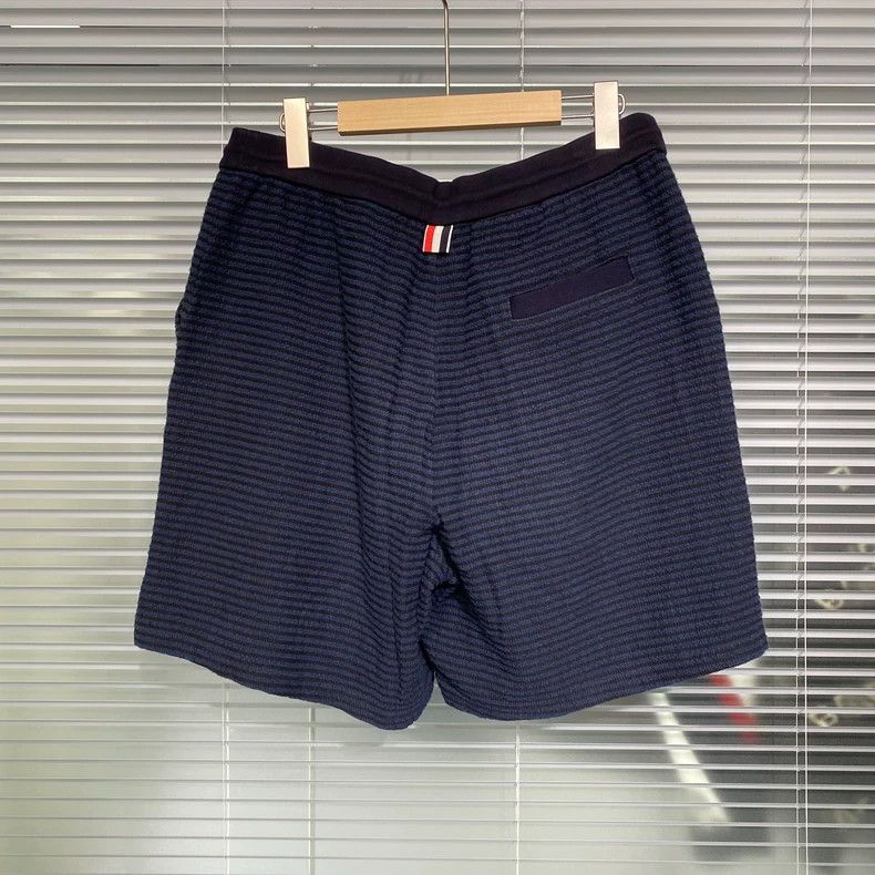 Thom Browne Thom Browne size3 Blue and green waffle shorts Size US 27 - 2 Thumbnail