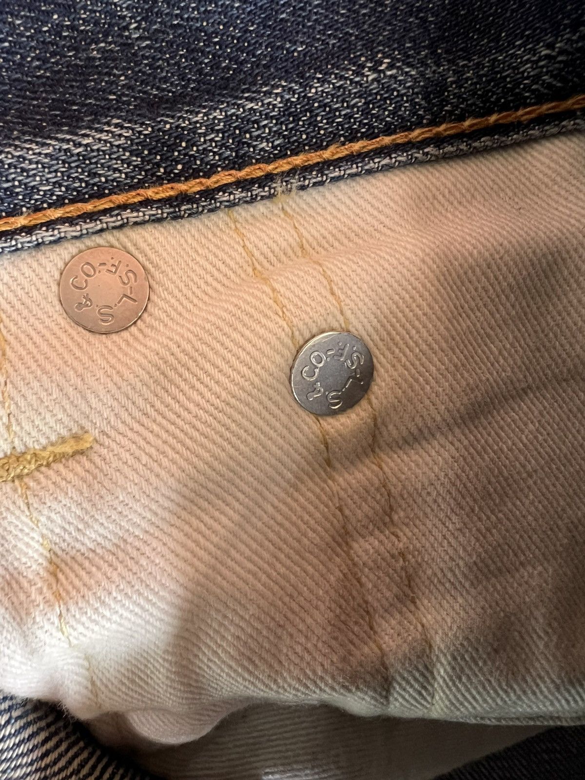 Levi's Vintage Distressed Levi’s 501 E LVC Selvedge Denim Jean Size US 32 / EU 48 - 19 Thumbnail