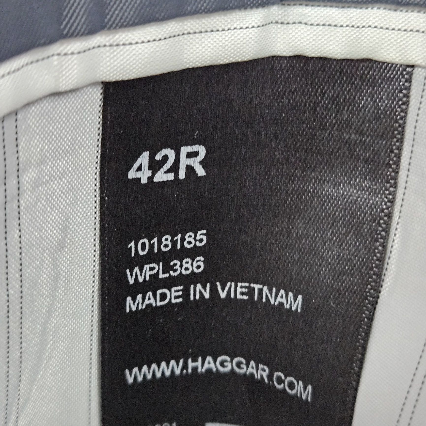 Haggar VINTAGE Haggar Black Slim Fit Travel Performance 2 Button Vented Blazer Sport Coat 42R Size 42R - 4 Thumbnail