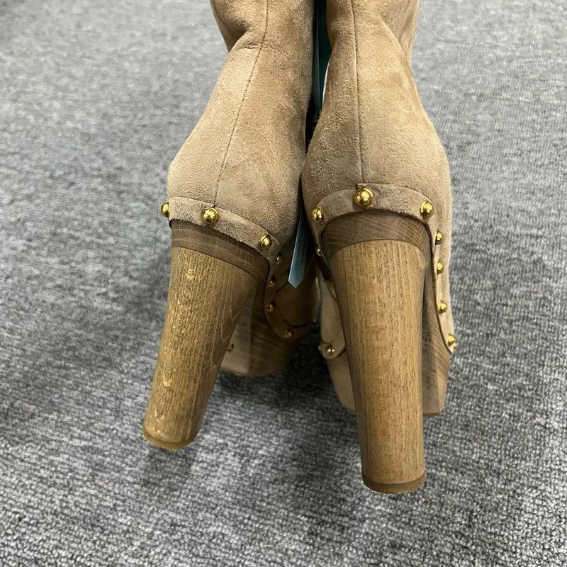 Gucci Gucci Brown Fur-Trimmed High Heel Boots Size US 5 / IT 35 - 5 Thumbnail