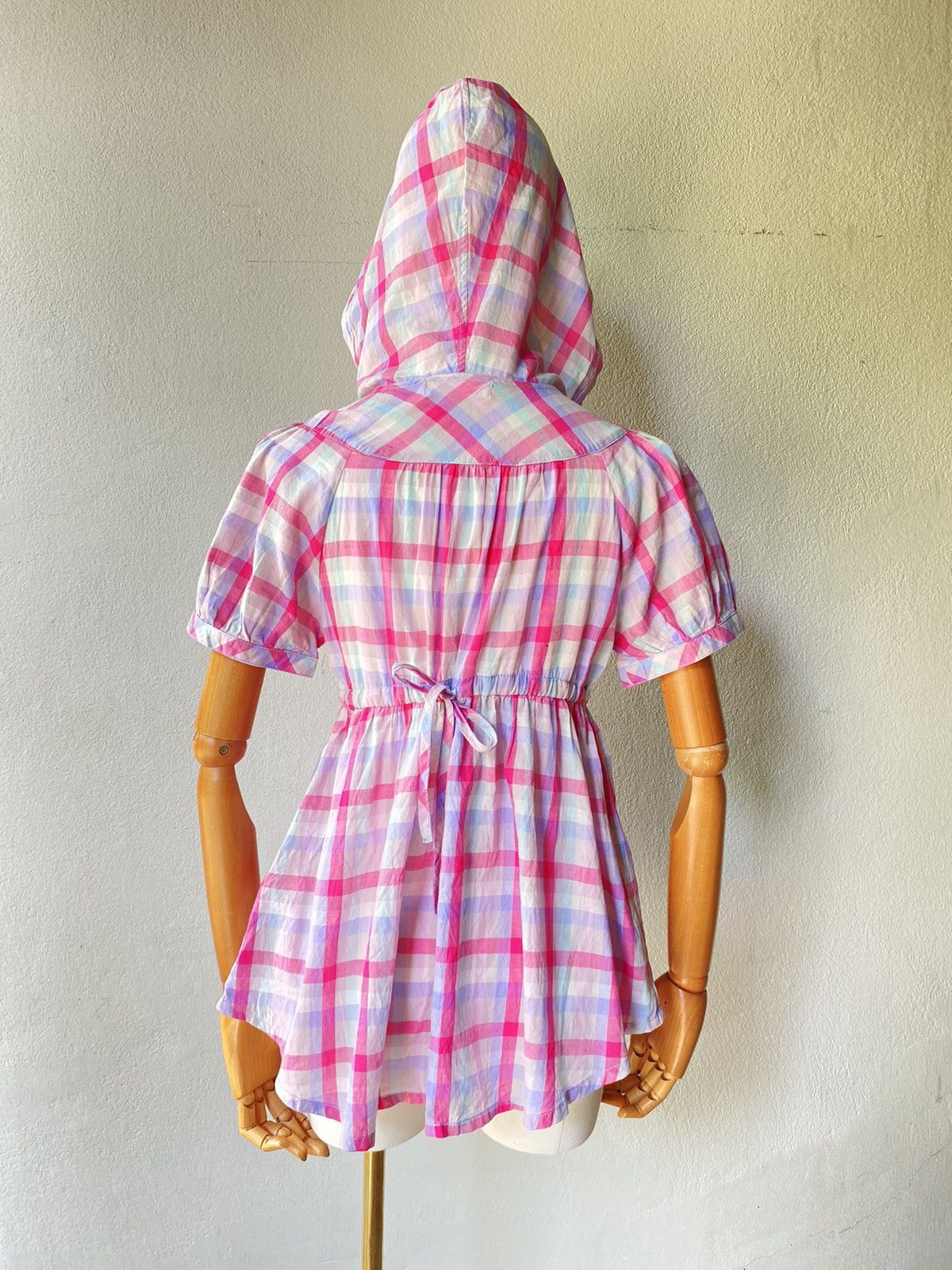 Designer × Japanese Brand Mezzo Piano For Candy Girts Pastel Plaid Hoodie. Size ONE SIZE - 11 Thumbnail
