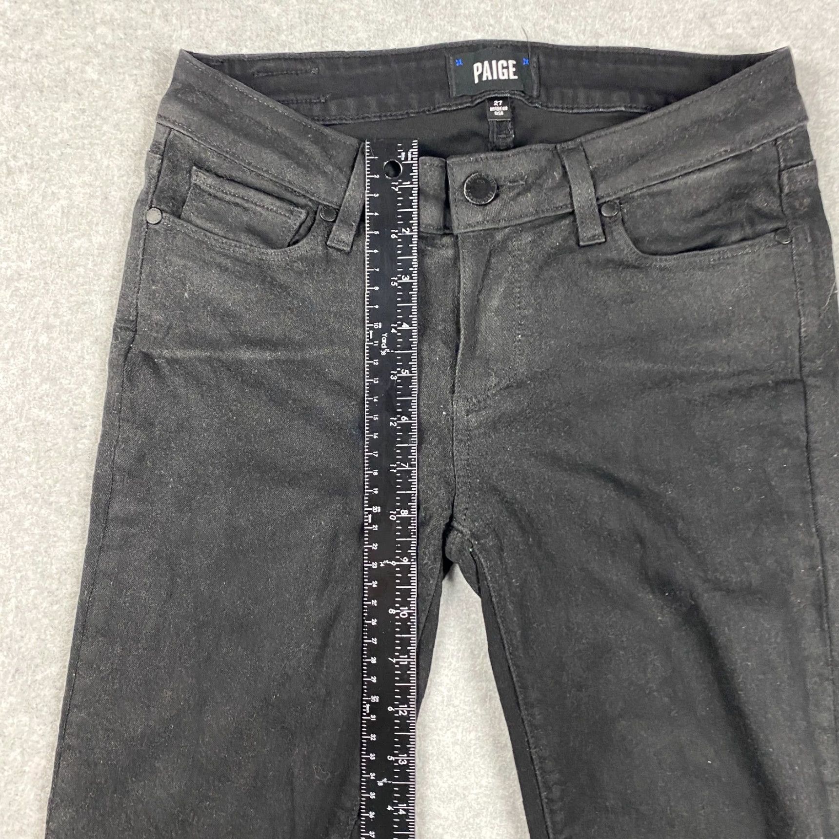 Paige Paige Verdugo Black Jeans Womens 27 Mid-Rise Ultra Skinny Denim Stretch Pant Size 27" / US 4 / IT 40 - 5 Thumbnail