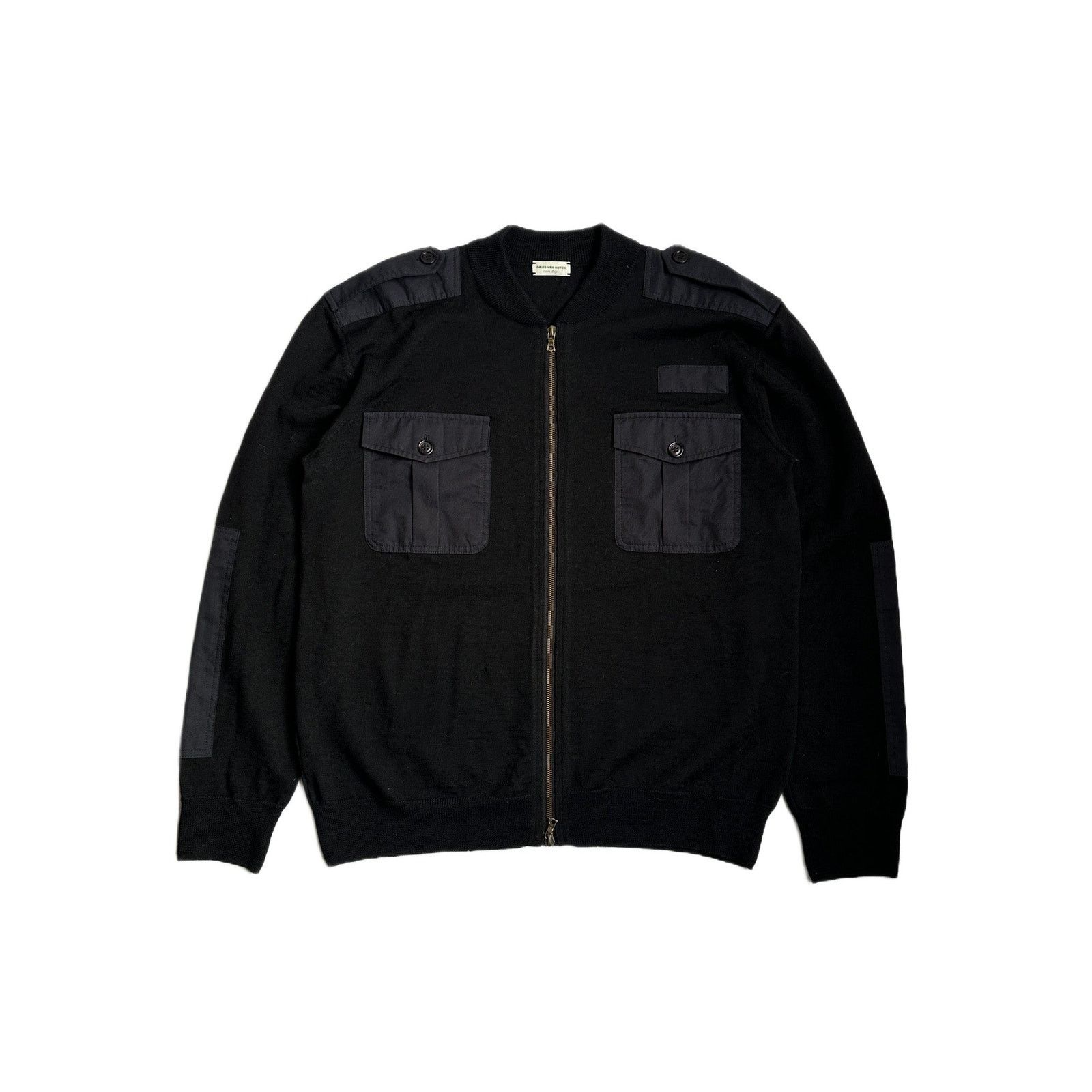 Dries Van Noten Dries Van Noten Full Zip Military Sweater Size US XL / EU 56 / 4 - 1 Thumbnail