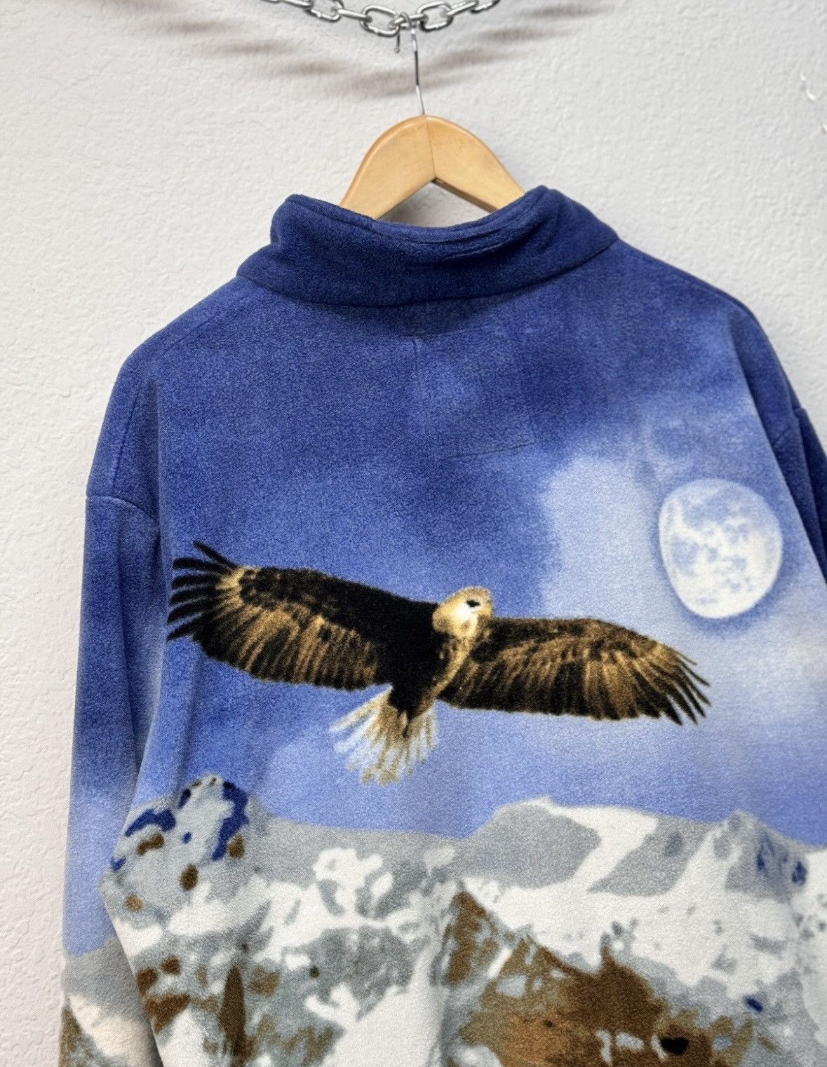 Other Zip Fleece Jacket Wolf Animals Vintage Size US XL / EU 56 / 4 - 9 Thumbnail